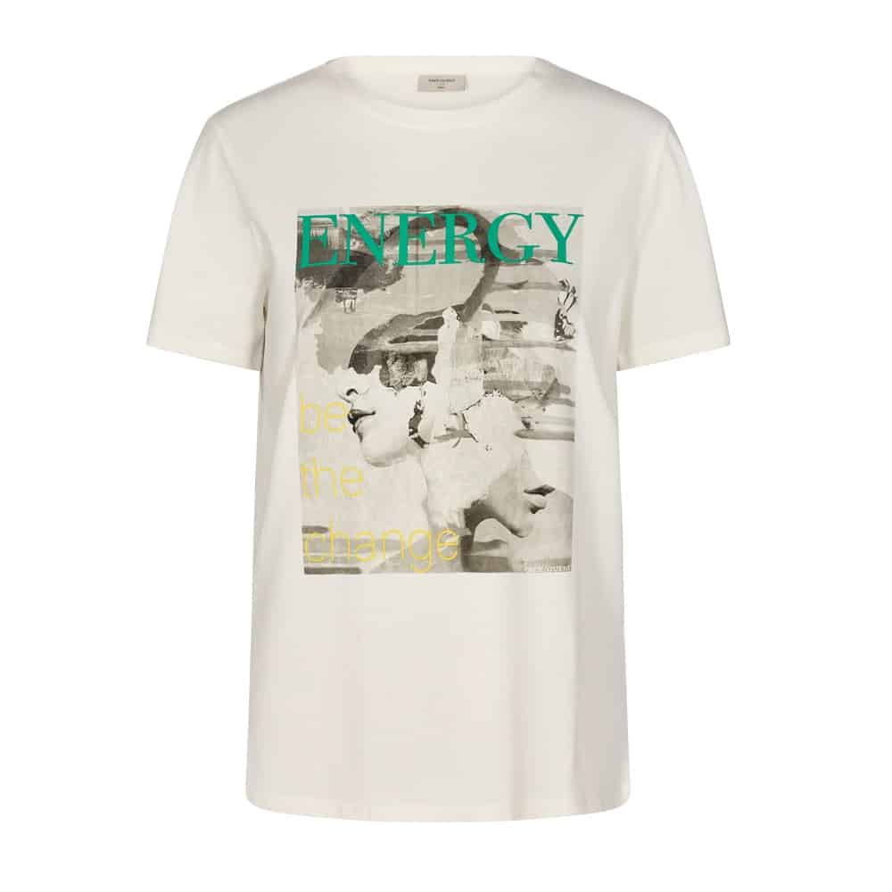 Freequent Fenjal tee off white 