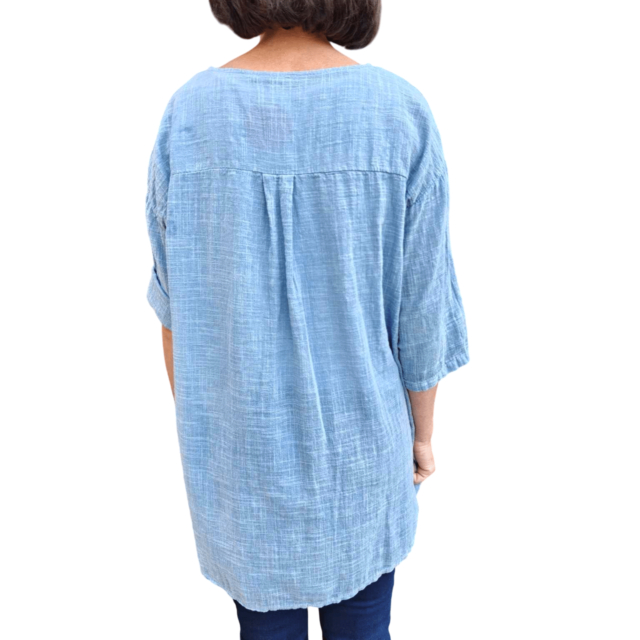 Deanne tunika washed blue