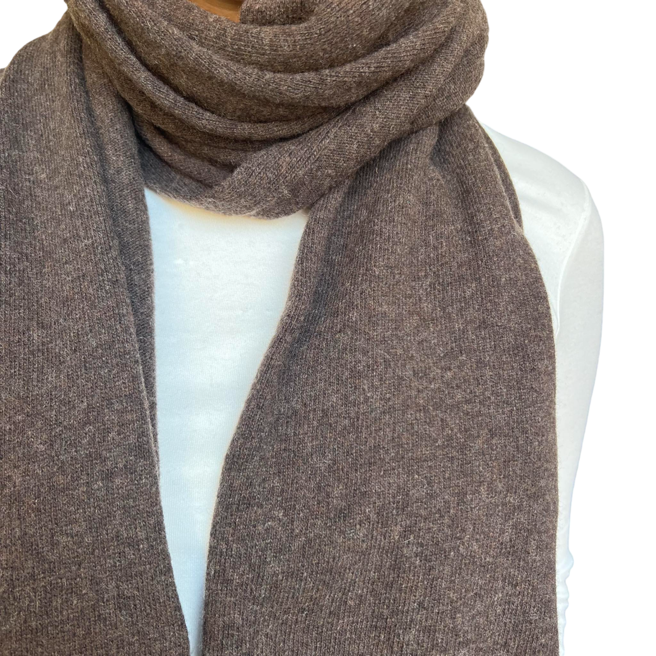 Serenity wool scarf chocolate