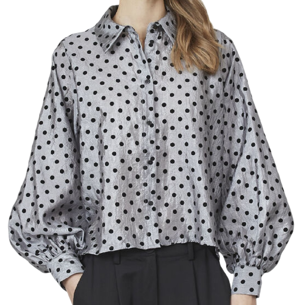 Love&Divine bluse silver dot Love1206