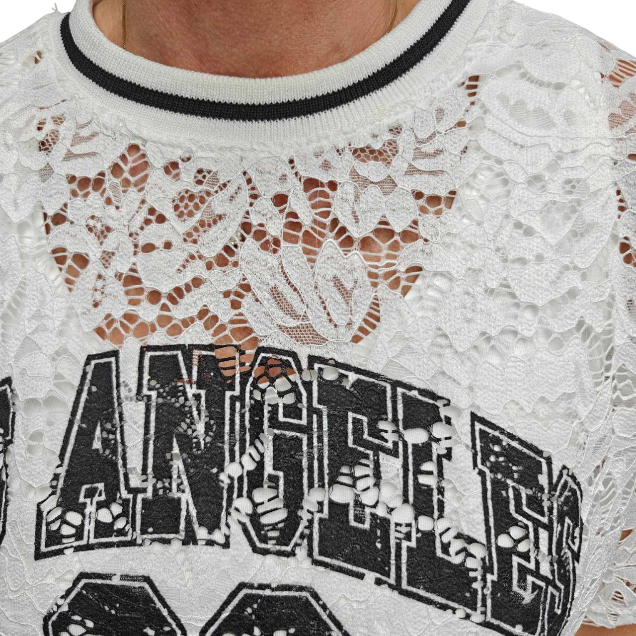 Los Angeles lace top offwhite