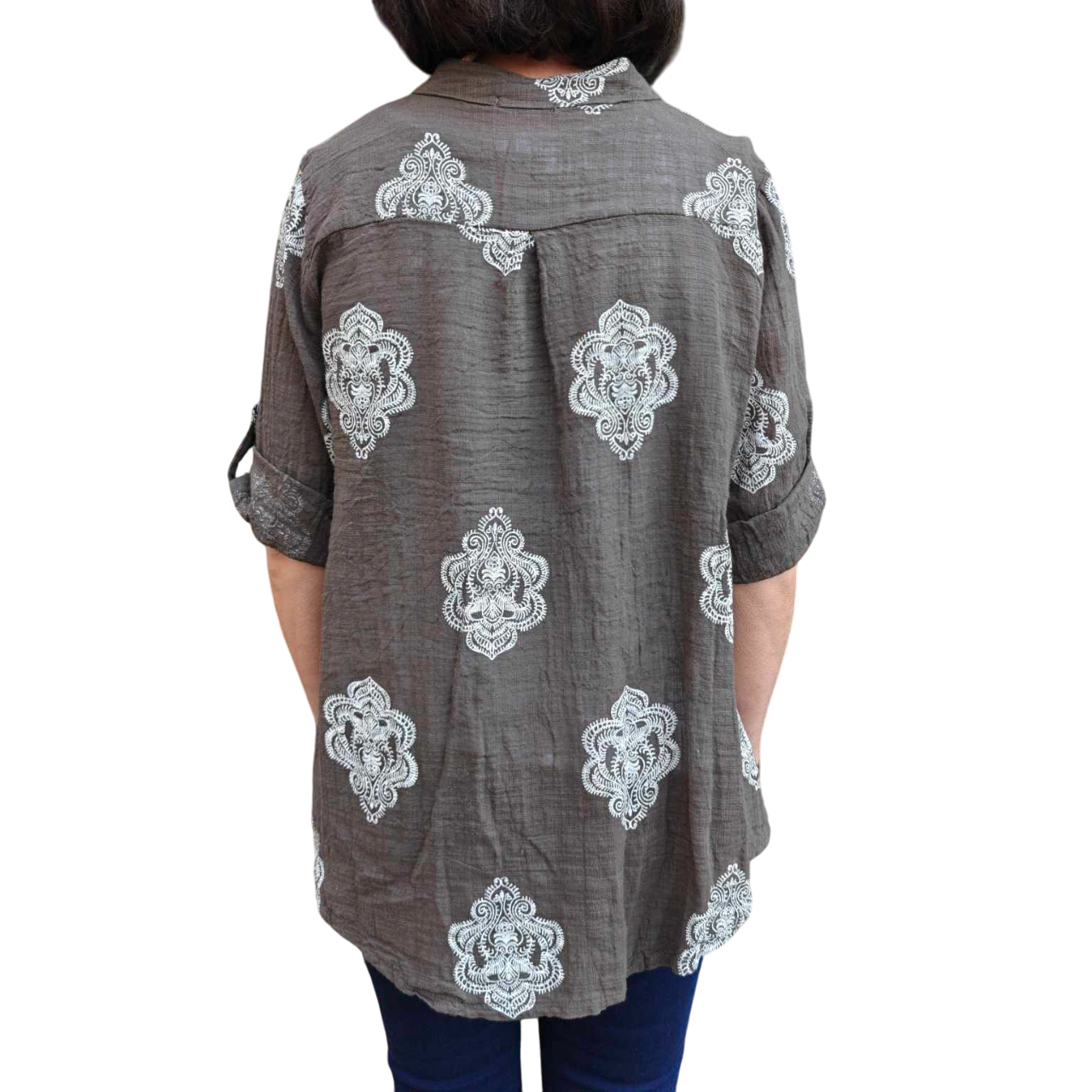 Grace boheme shirt chocolate