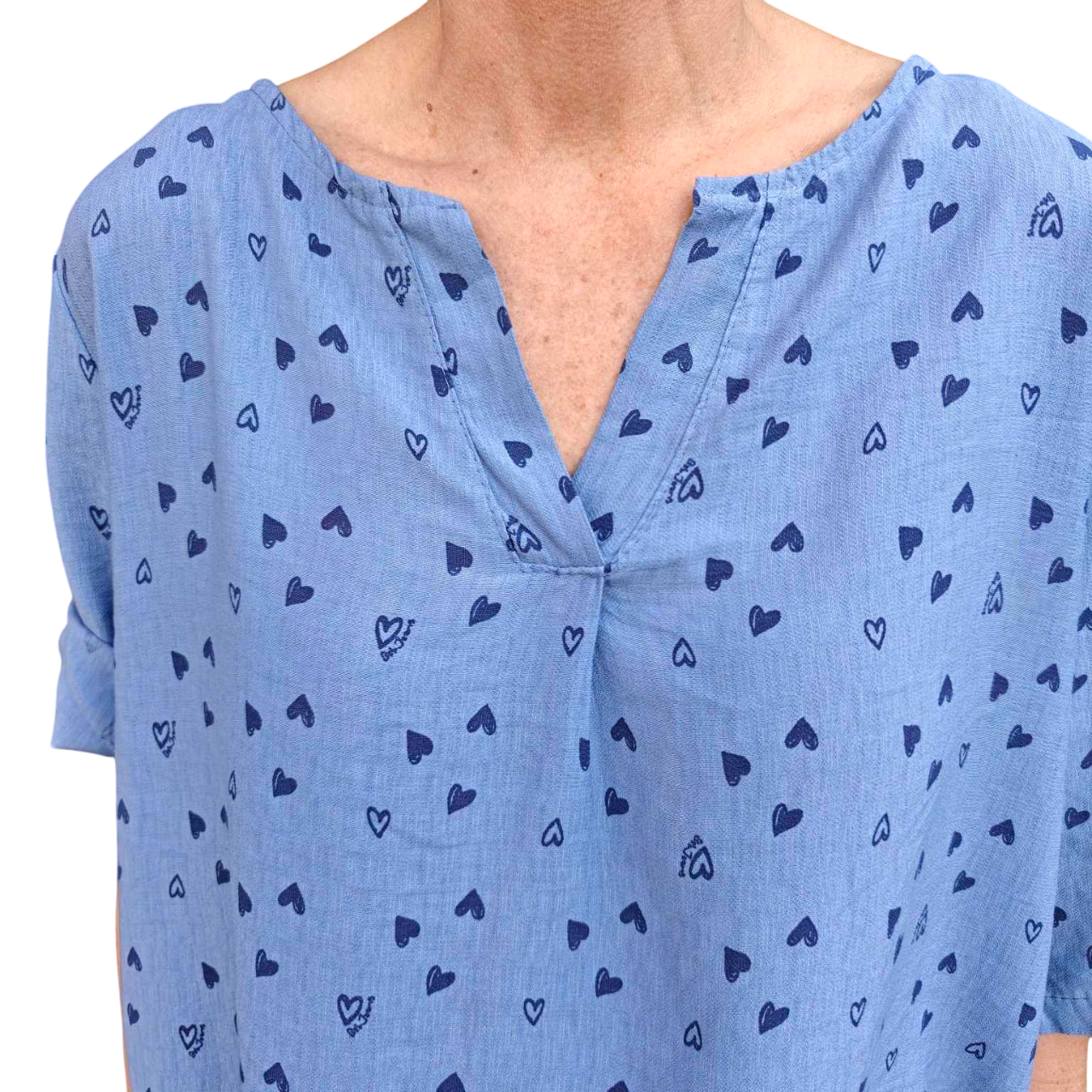 Diem heart shirt blue