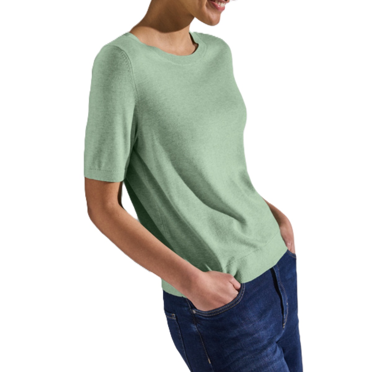 Street One sweater half-sleeve milky green