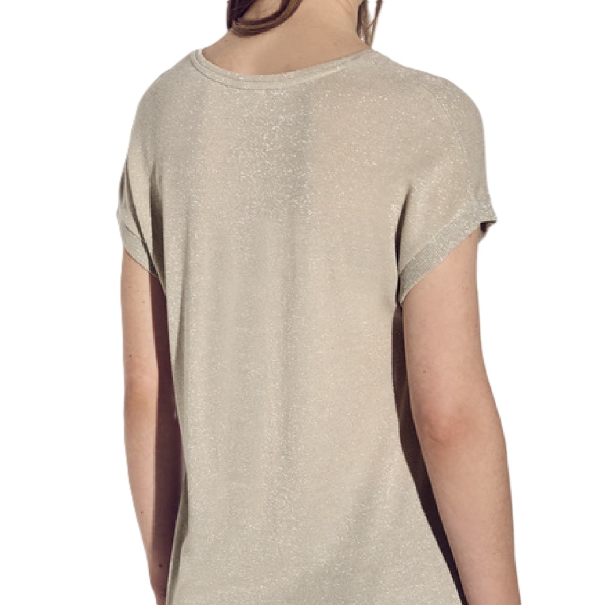 Street One shiny shirt cotton beige