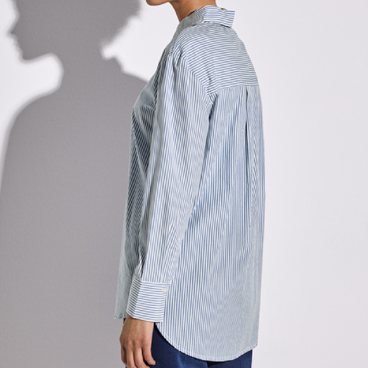 Street One striped shirt smoked blue