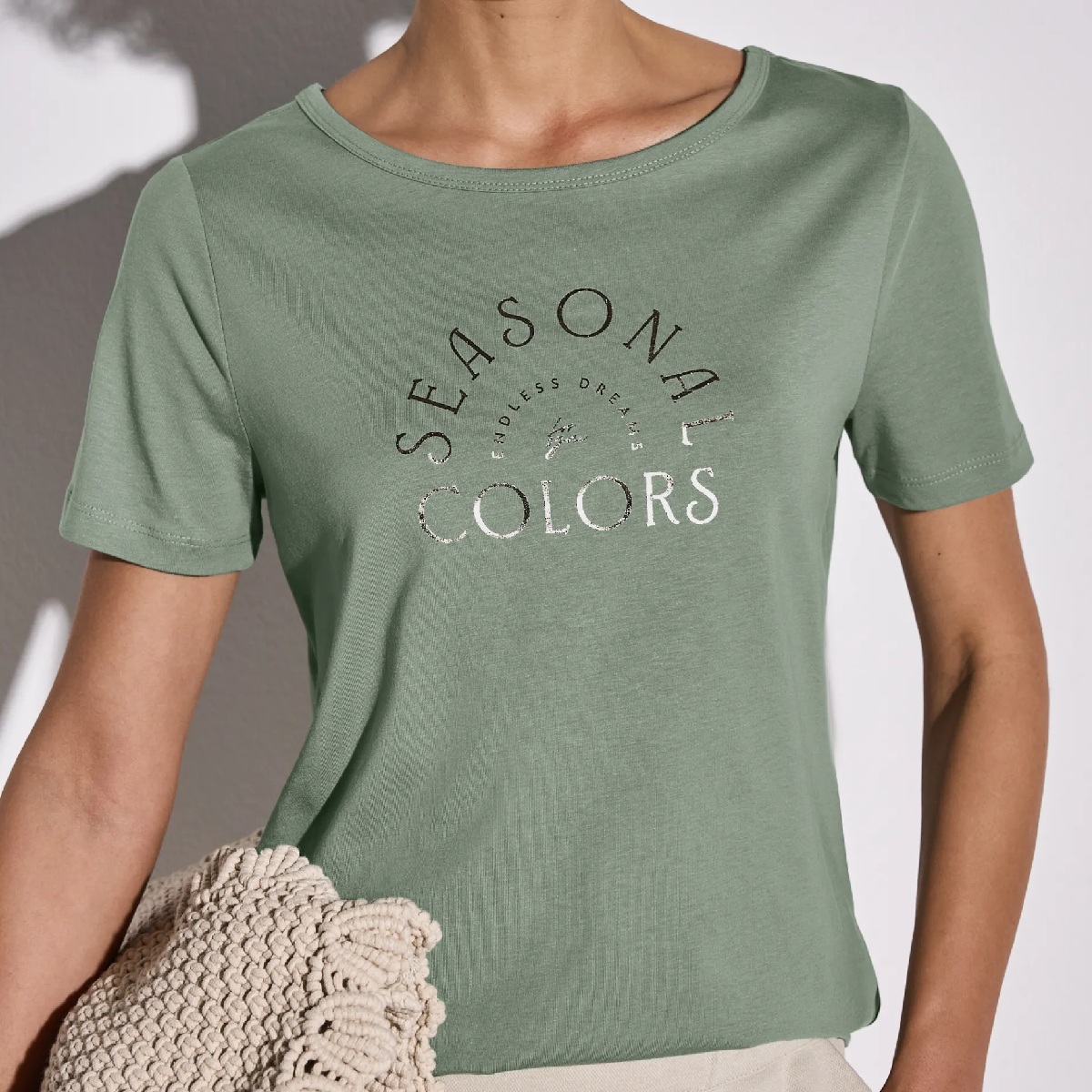 Street One tee Dune green