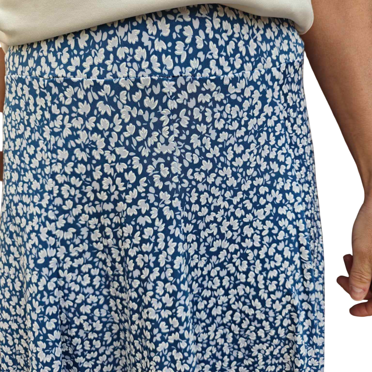 Lilli skirt denim blue flower