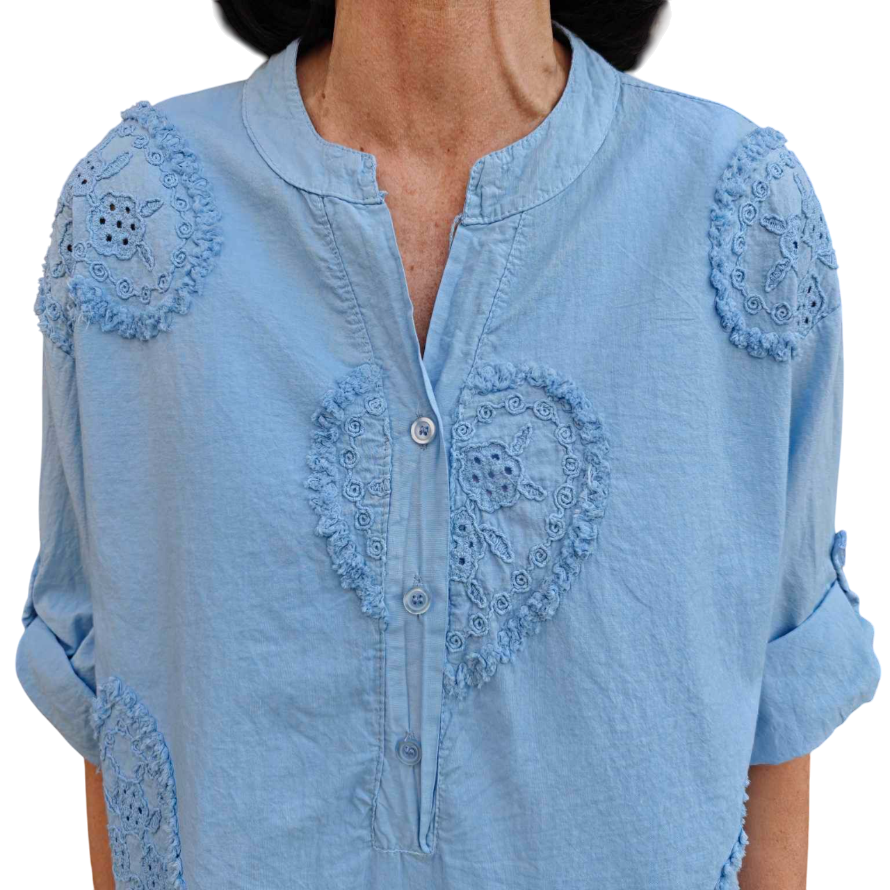 Dovey heart shirt blue