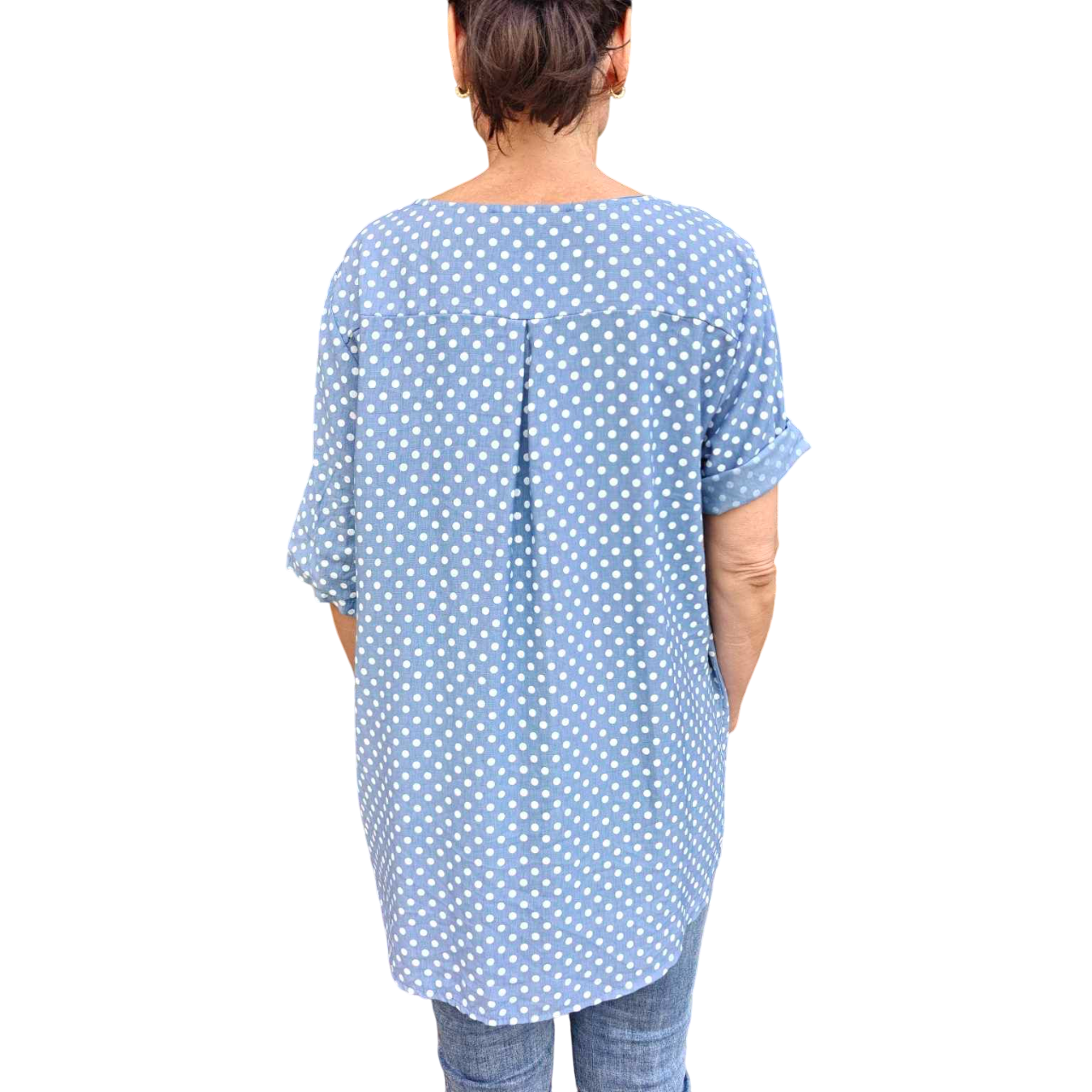 Diem dot shirt blue