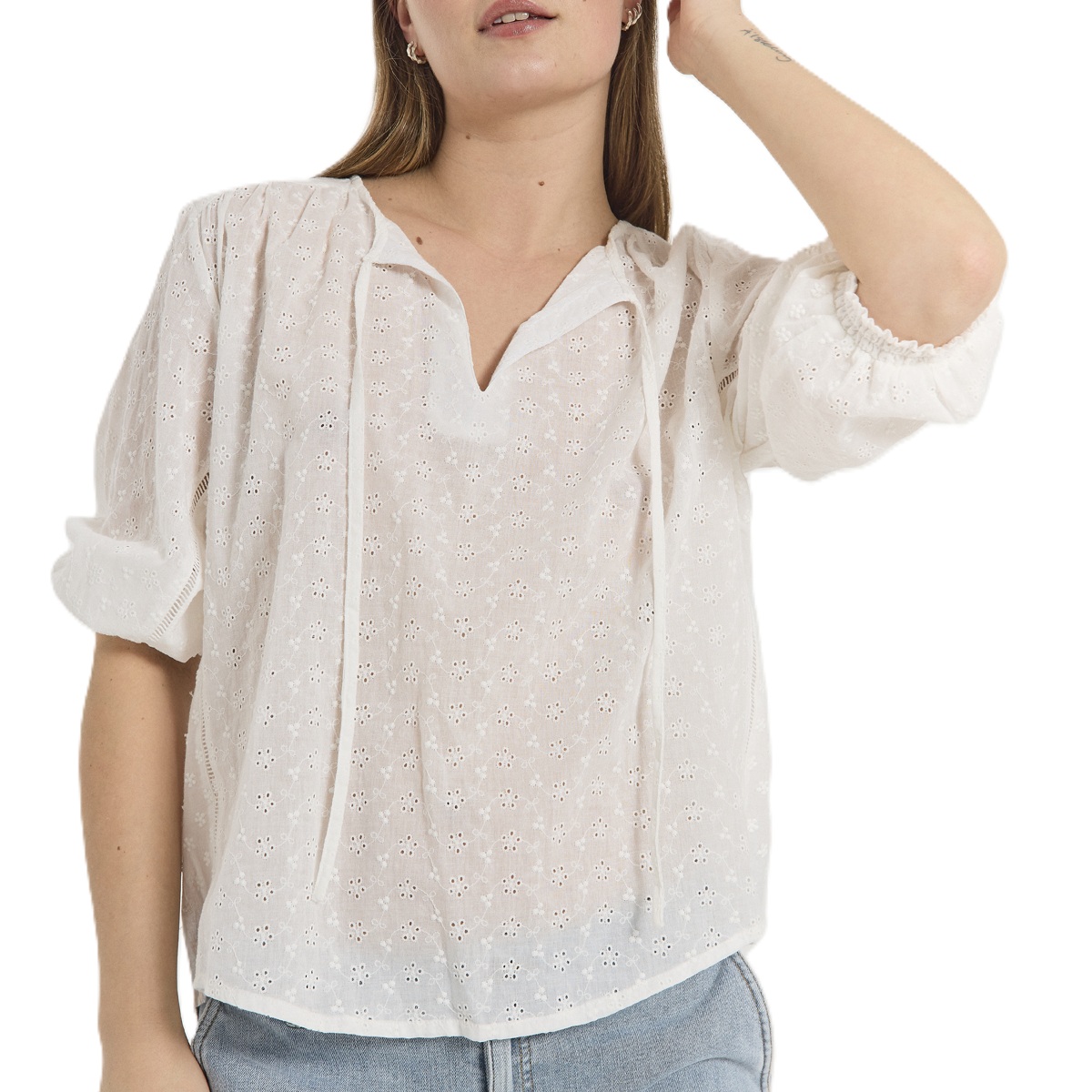 Freequent Diva blouse offwhite