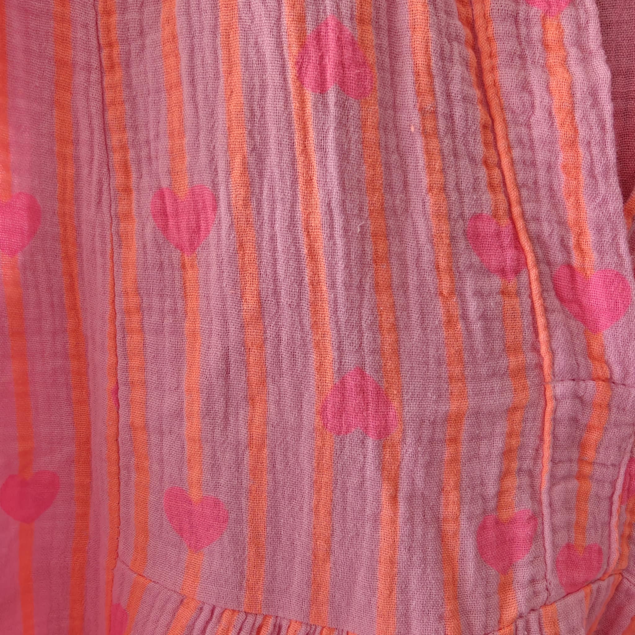 Summer heart top rose orange