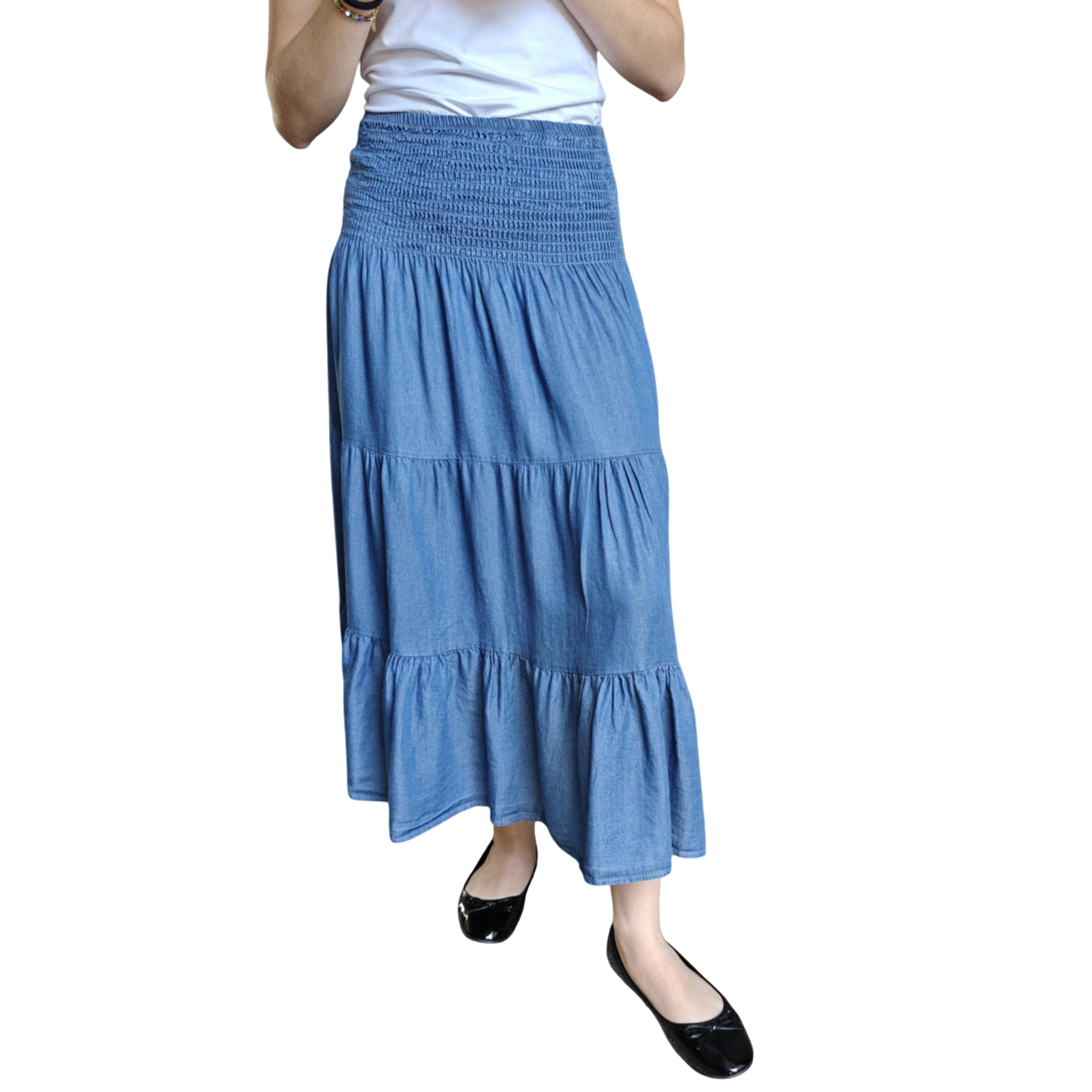 Alinna skirt smock tencel dark blue