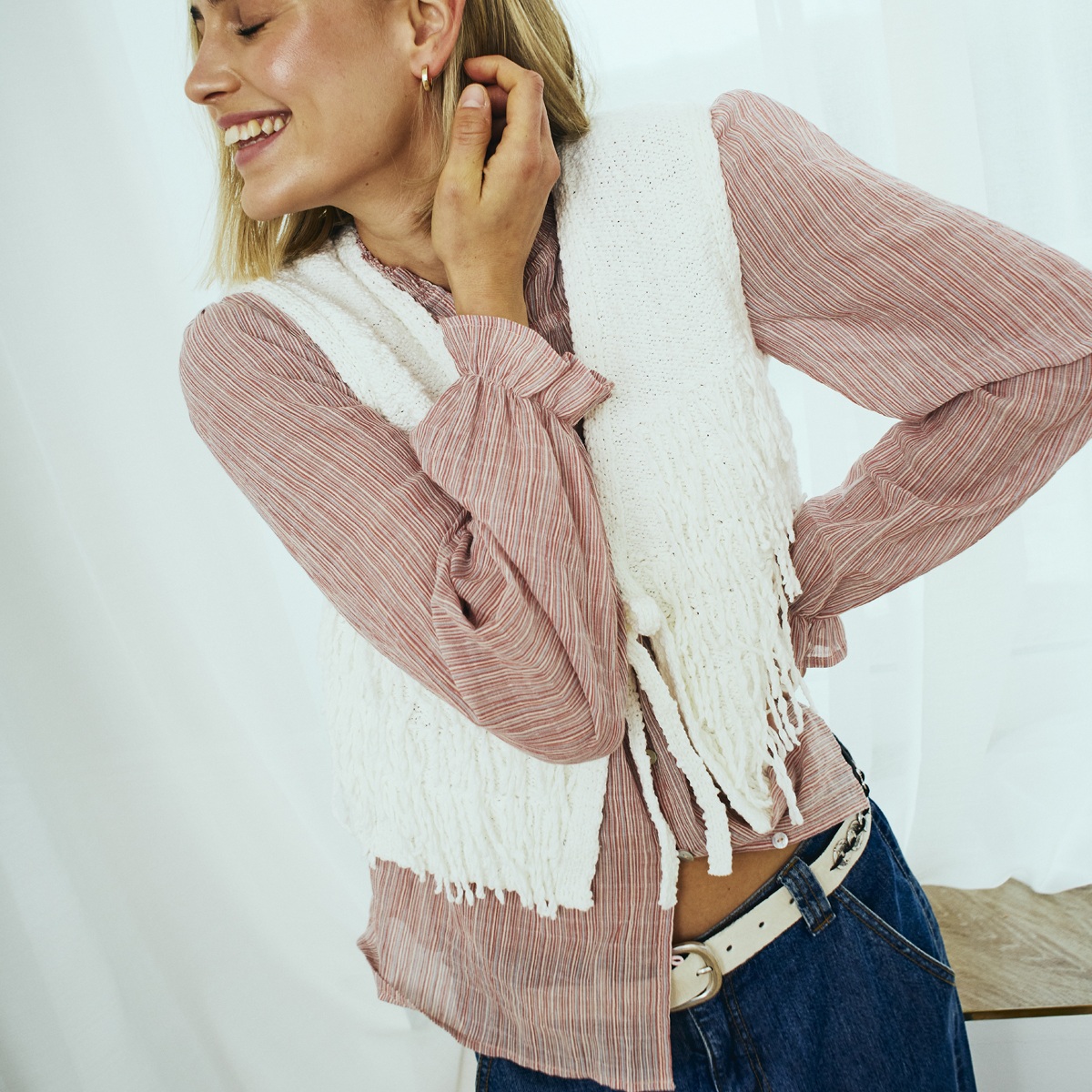 Freequent Helly blouse moonbeam apple