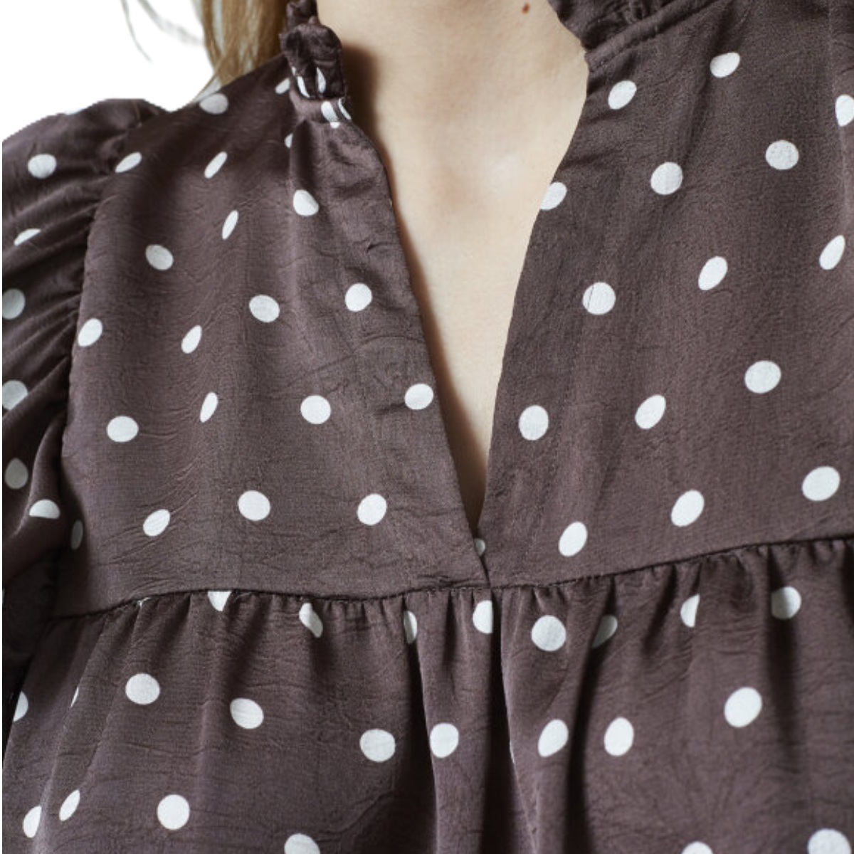 Love&Divine top love1387 brown dot