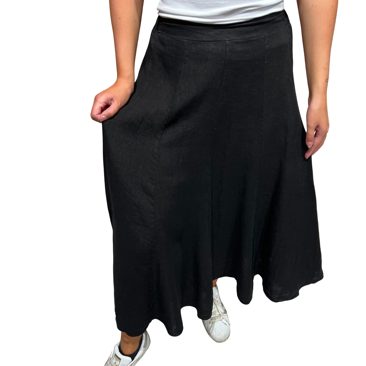 Lucy hør nederdel black