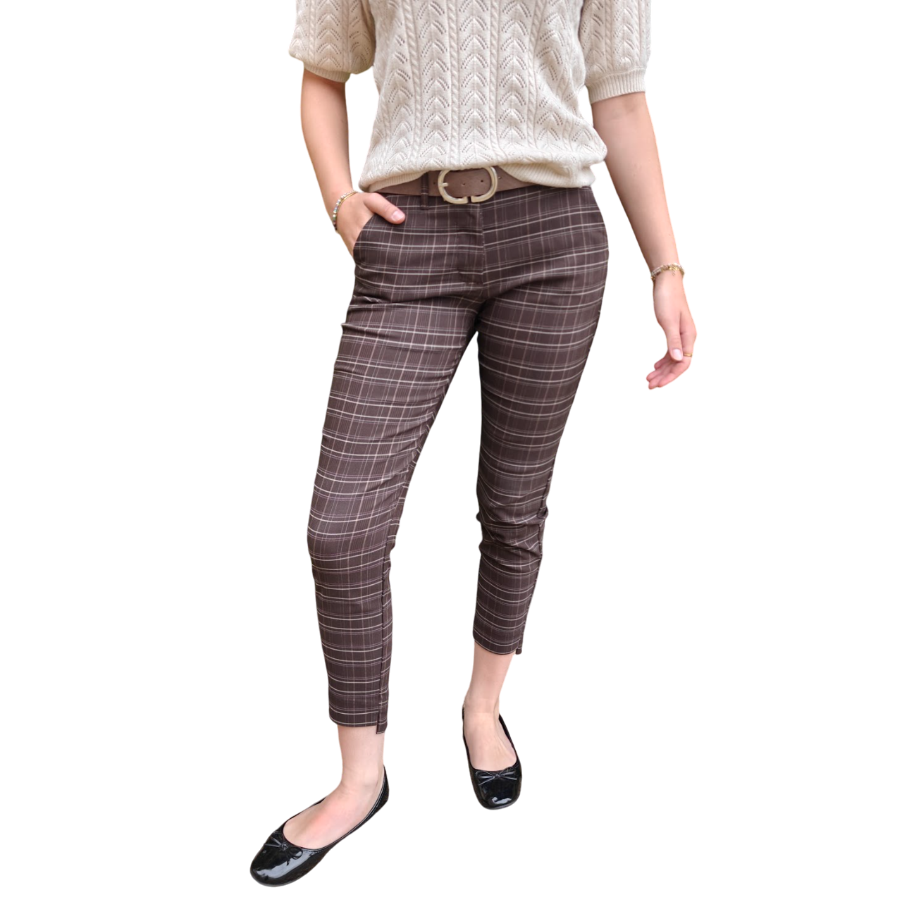 Rex ankle pant coffee bean