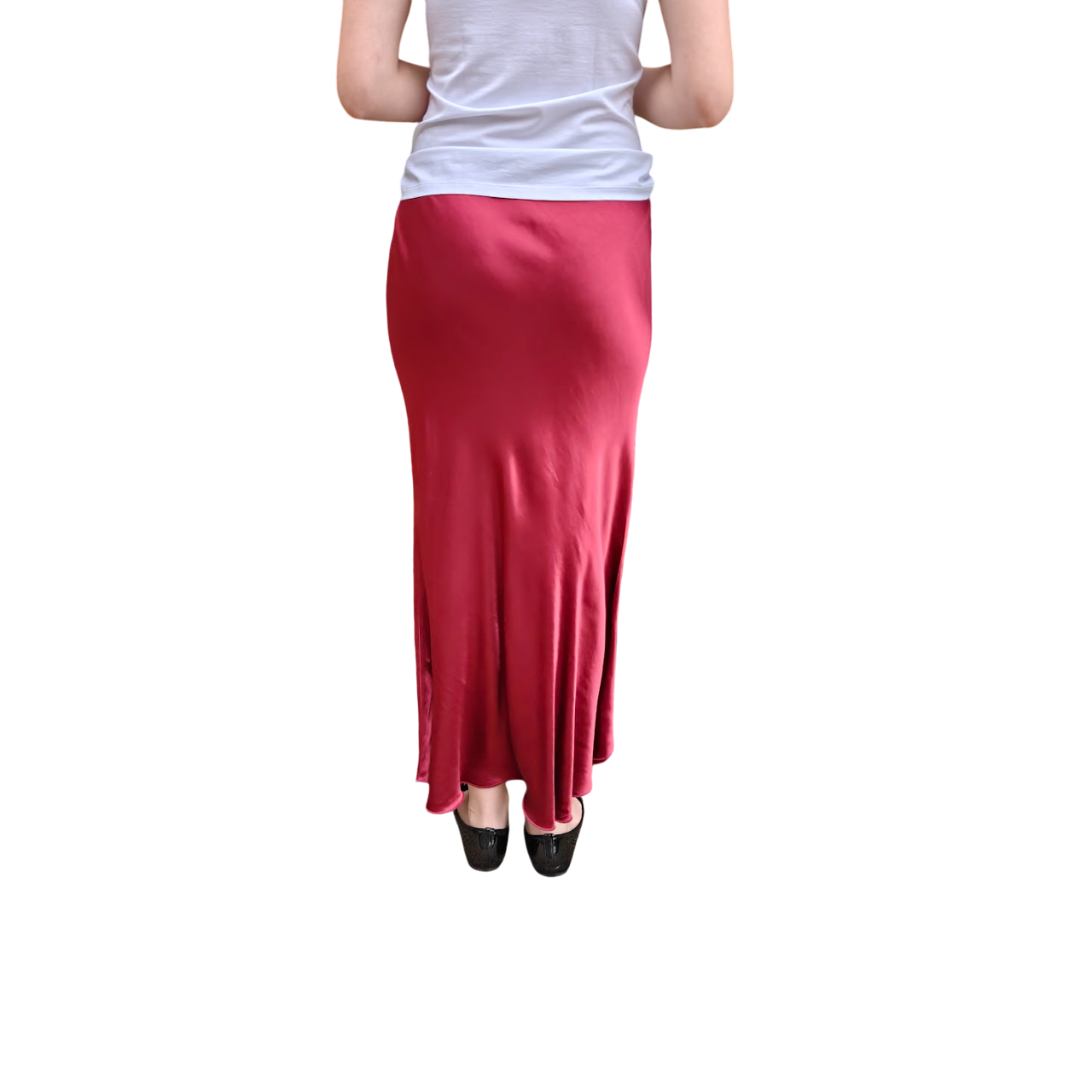 Whitney skirt satin bordeaux
