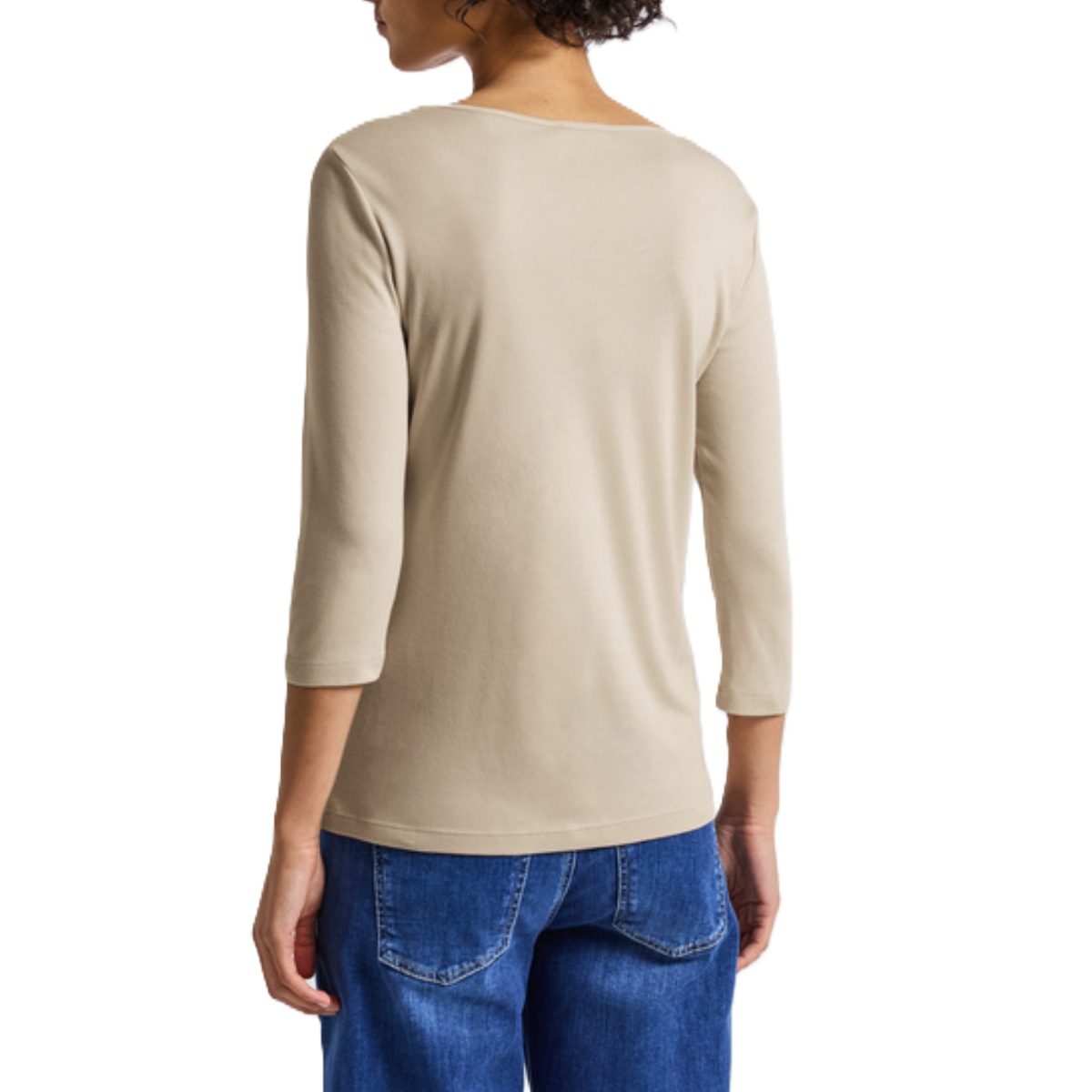 Street One t-shirt Pania Cotton Beige
