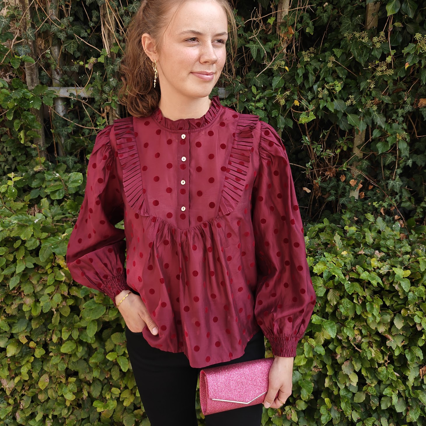 Continue bluse Silke dot