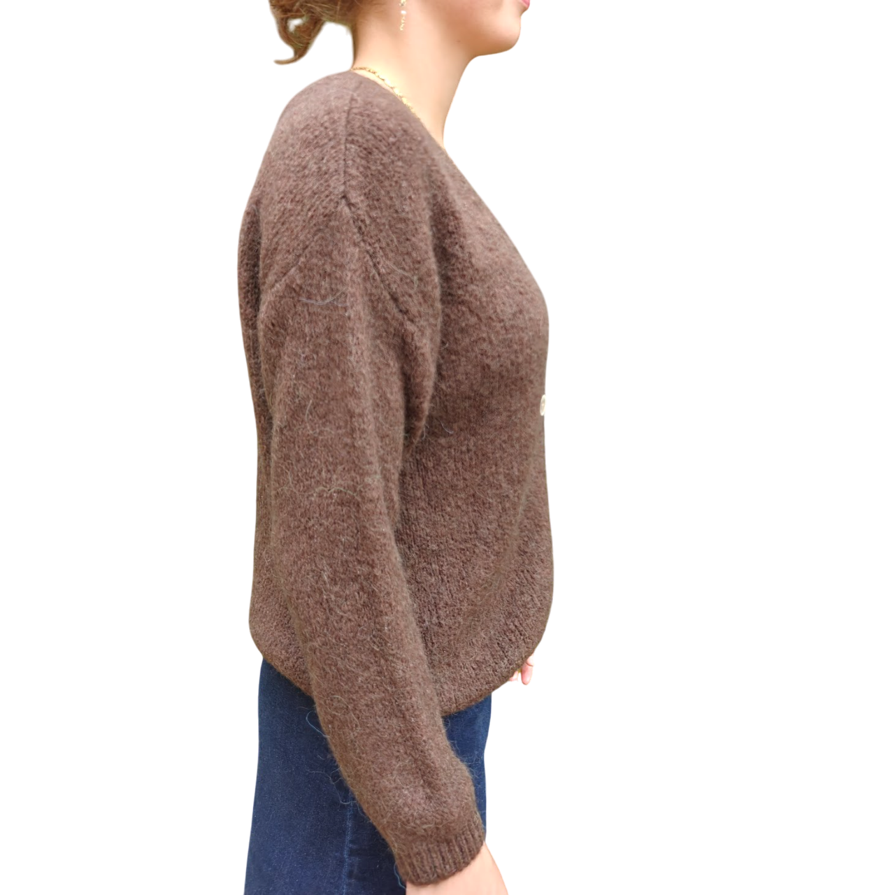Meghan cardigan chocolate