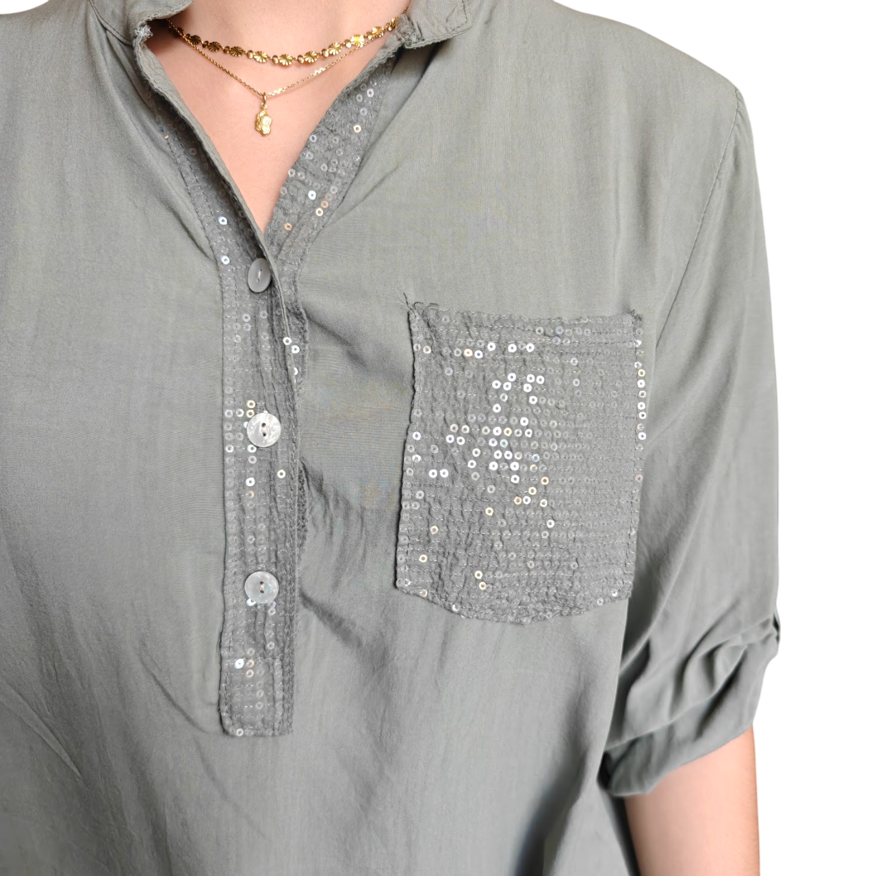 Garcella shirt light army