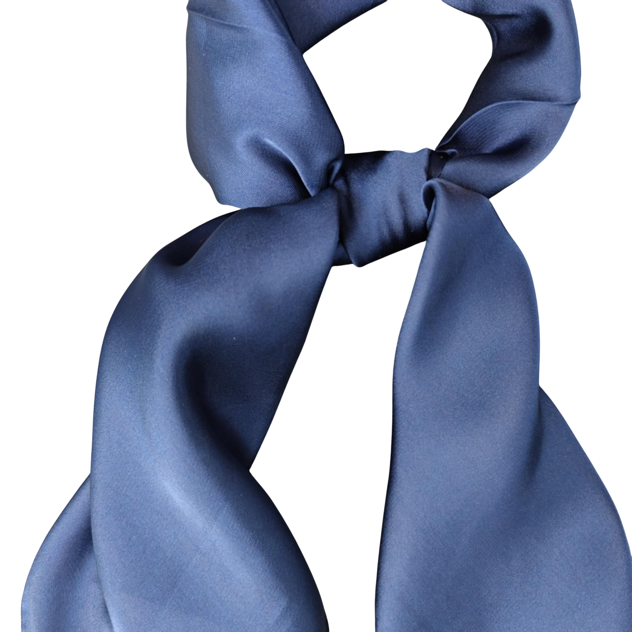 Mollie satin tørklæde marine