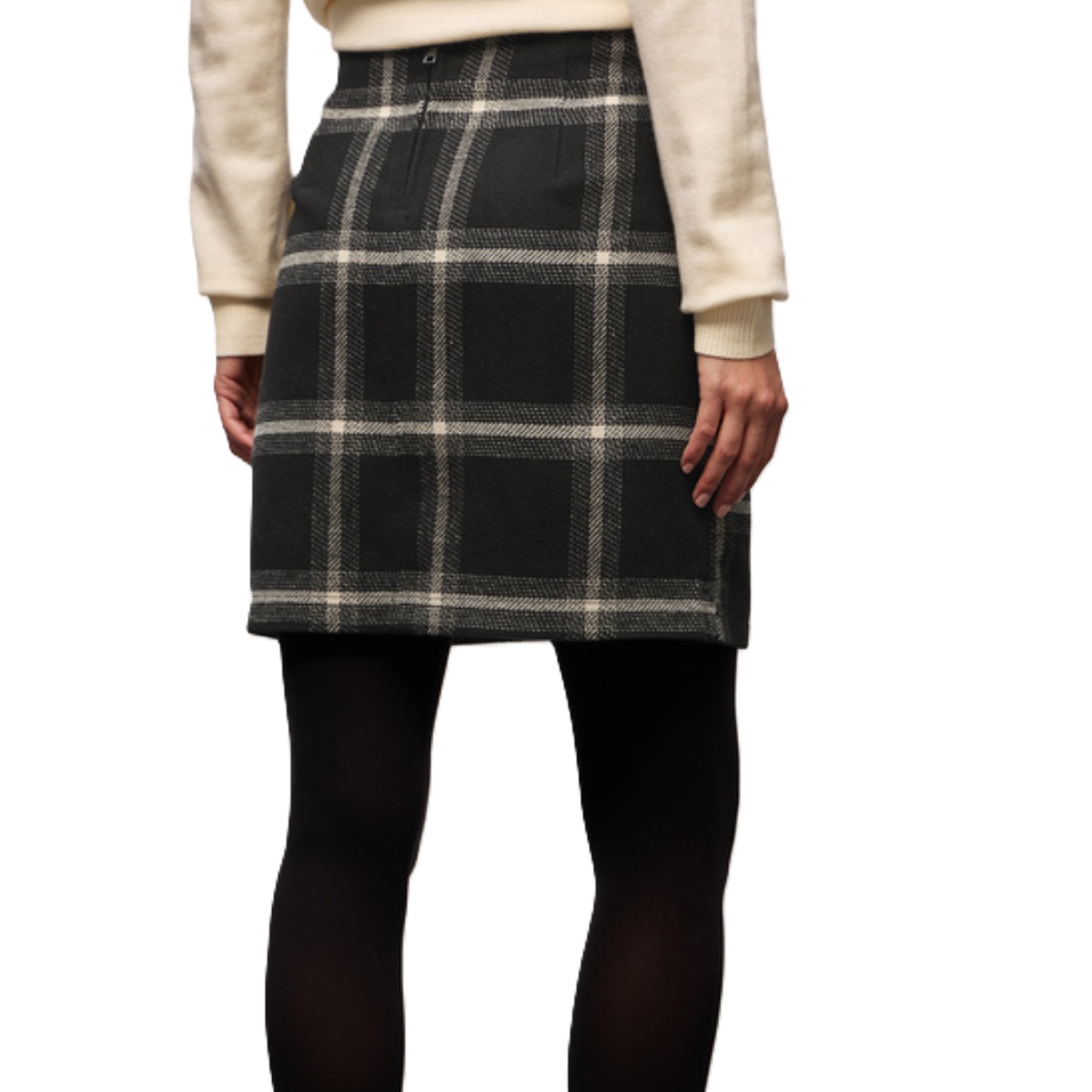 Street one nederdel wrap skirt black