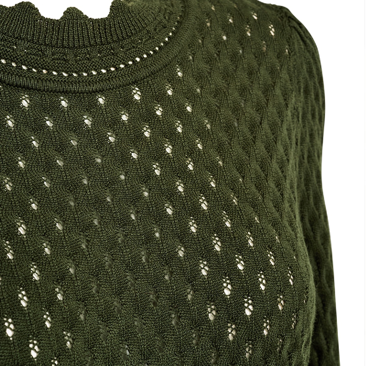 Freequent strik Gina pullover kombu green