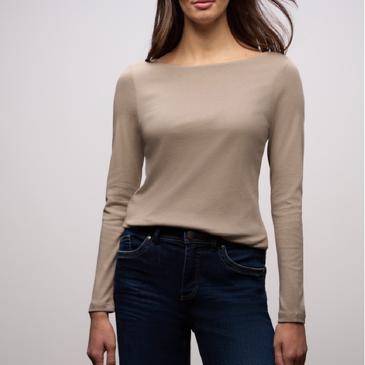 Street One t-shirt Lanea light mocha