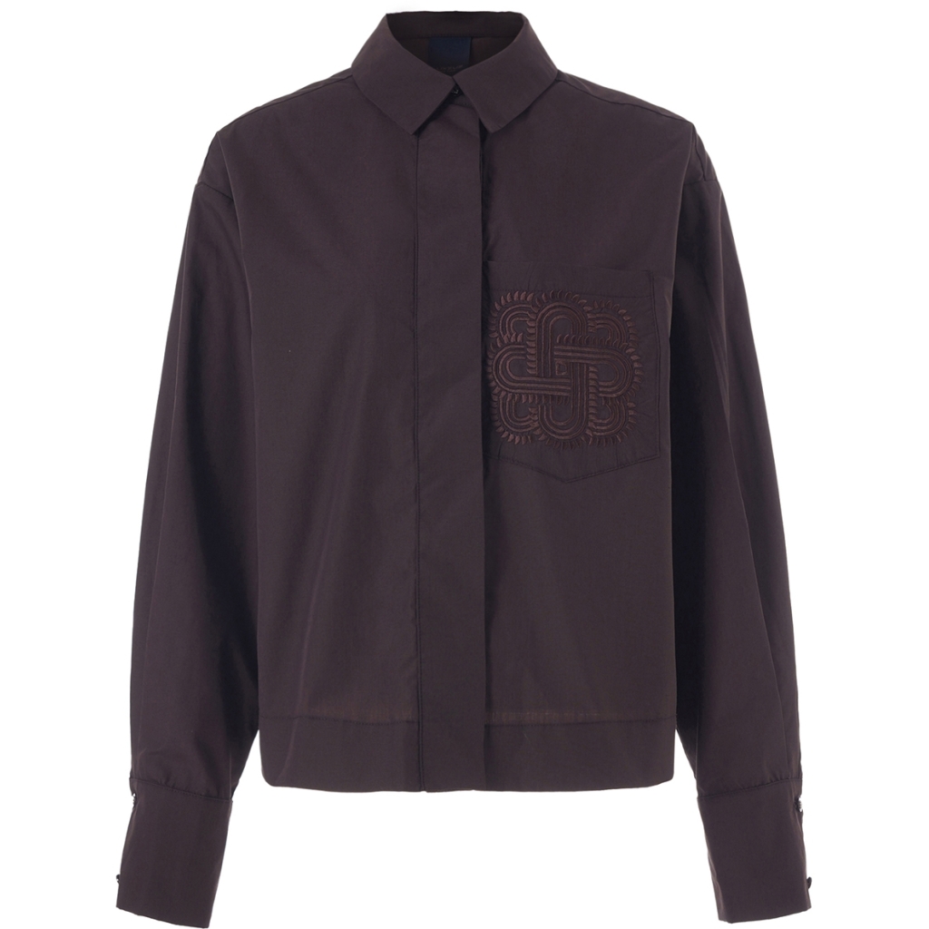Luxzuz Makiero shirt Chocolate plum