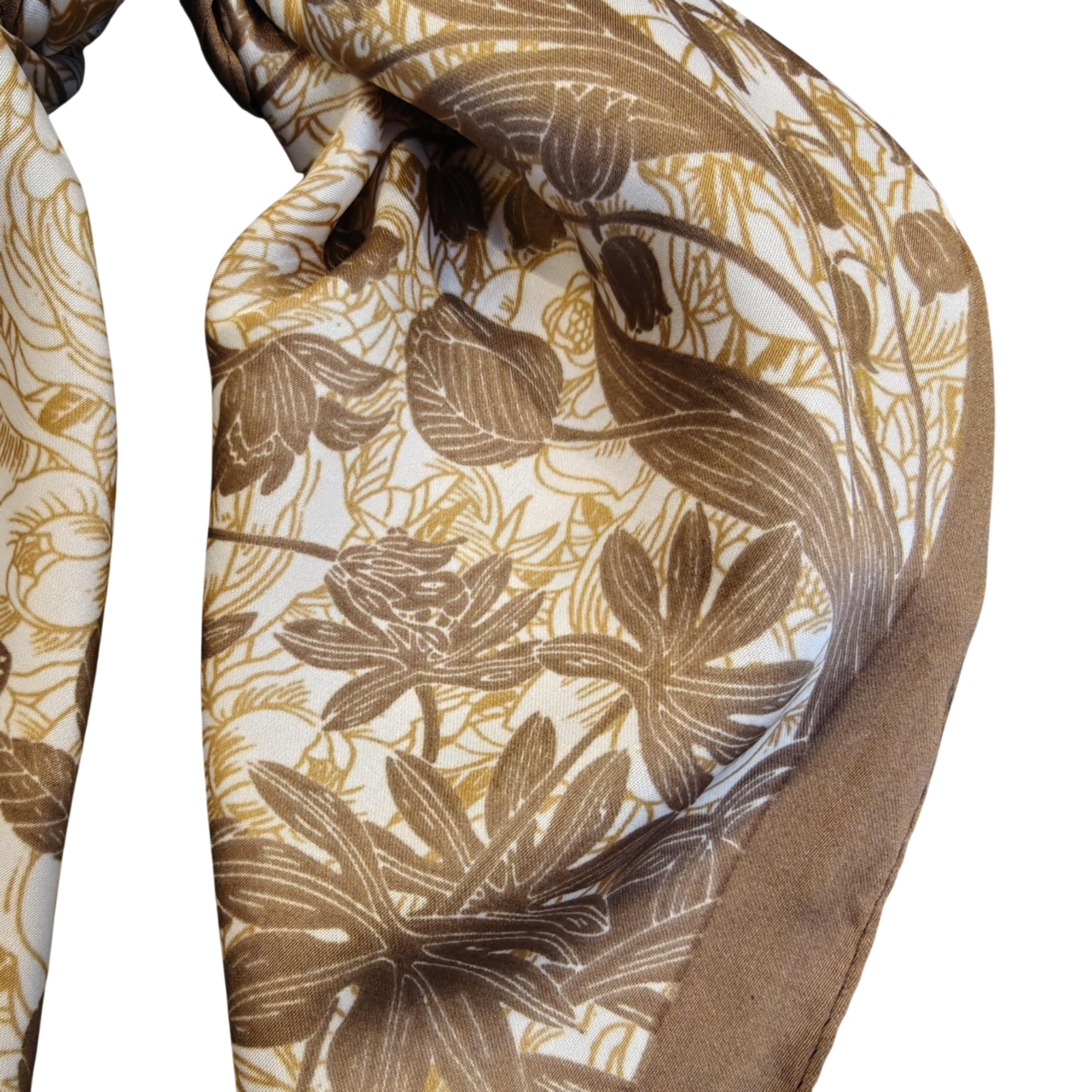 Wild rose tørklæde choco