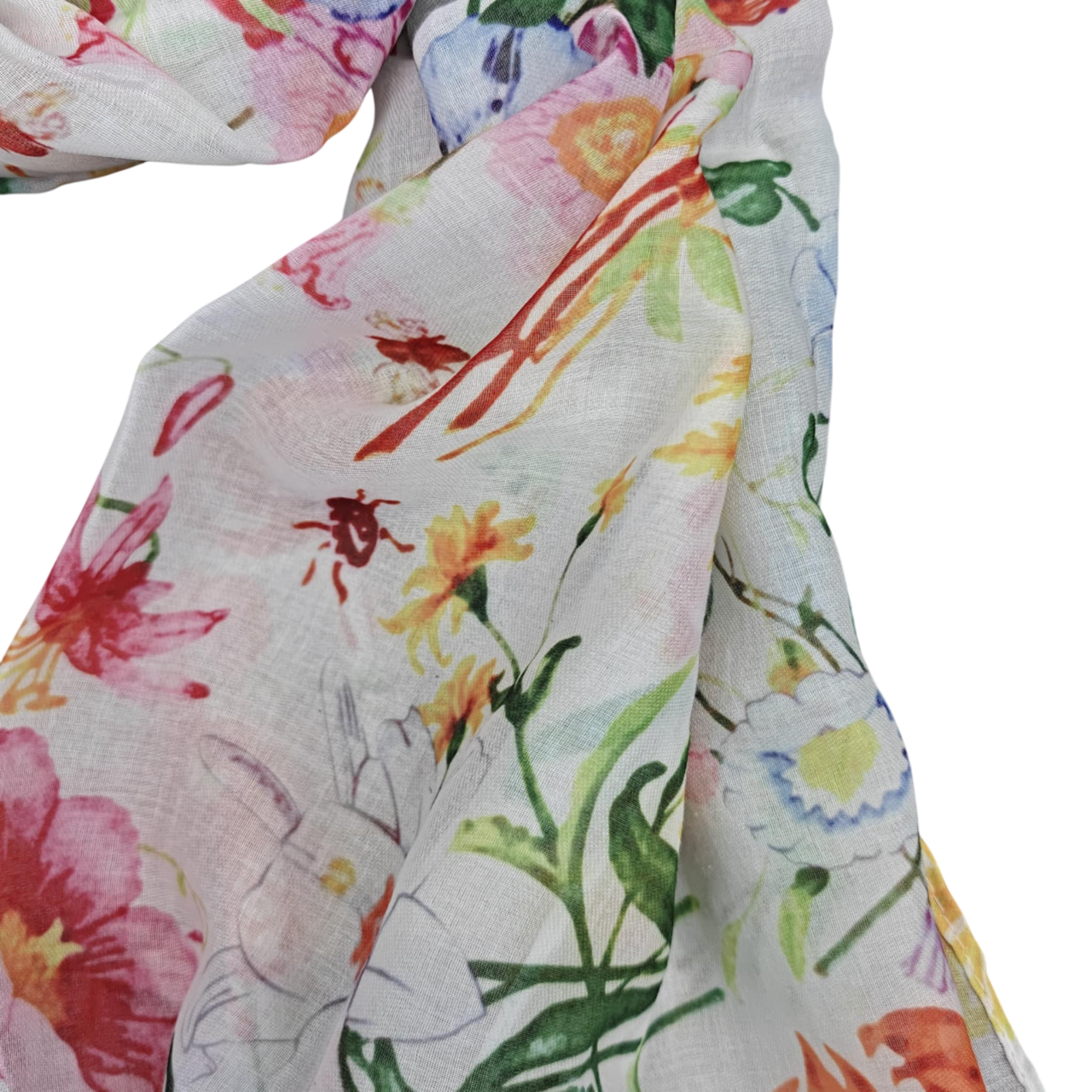 Summer flower tørklæde pink