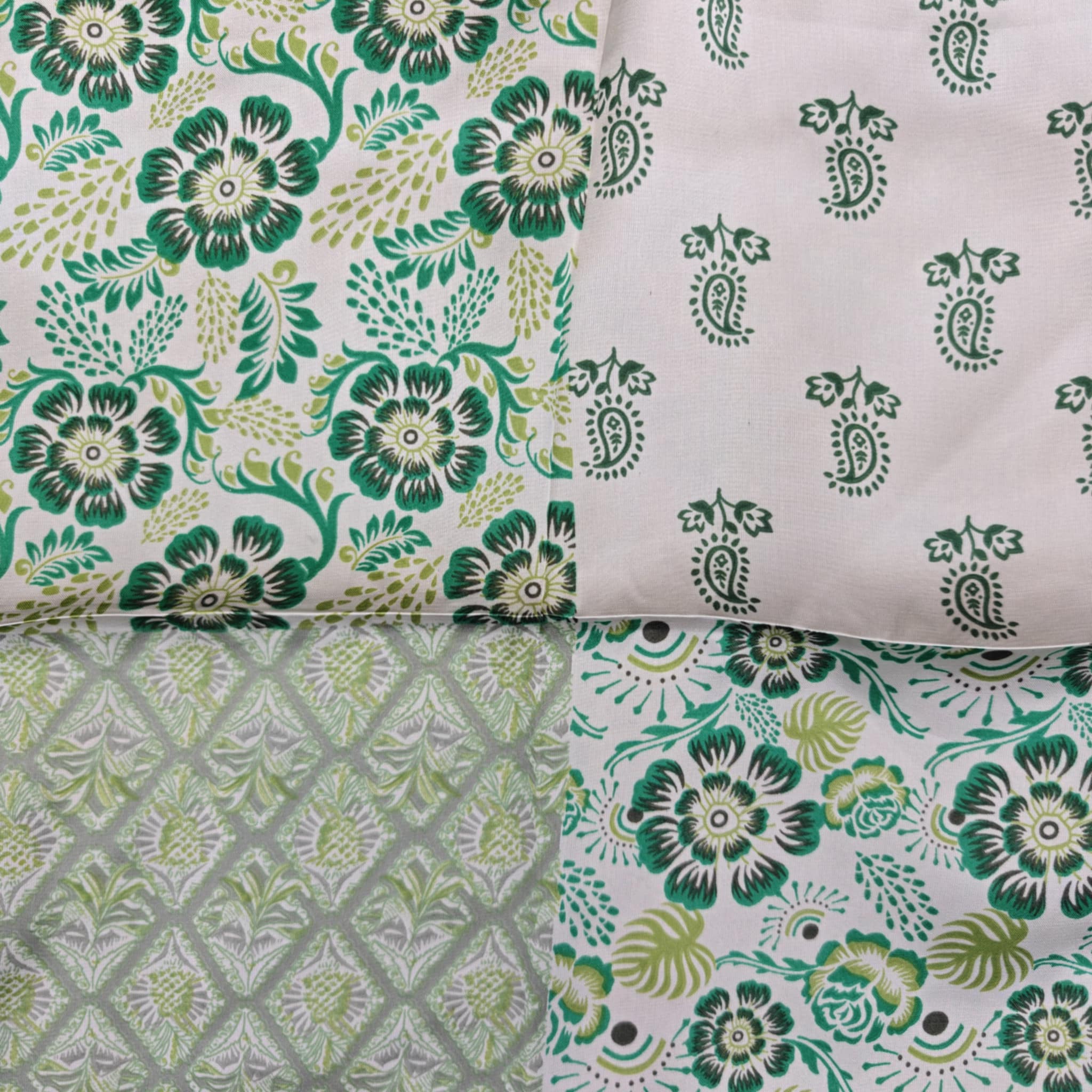 Myla tørklæde green flower