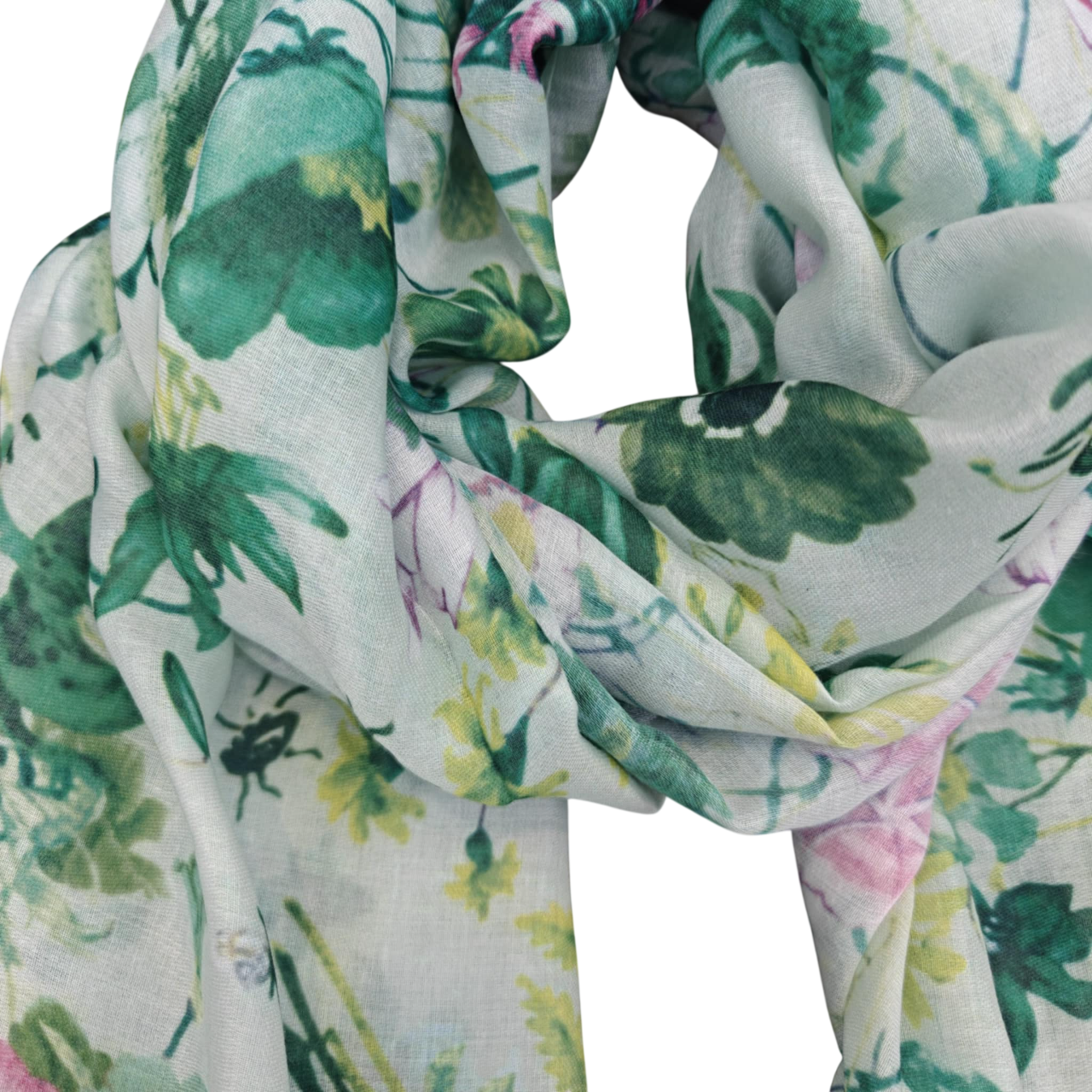 Summer flower tørklæde green