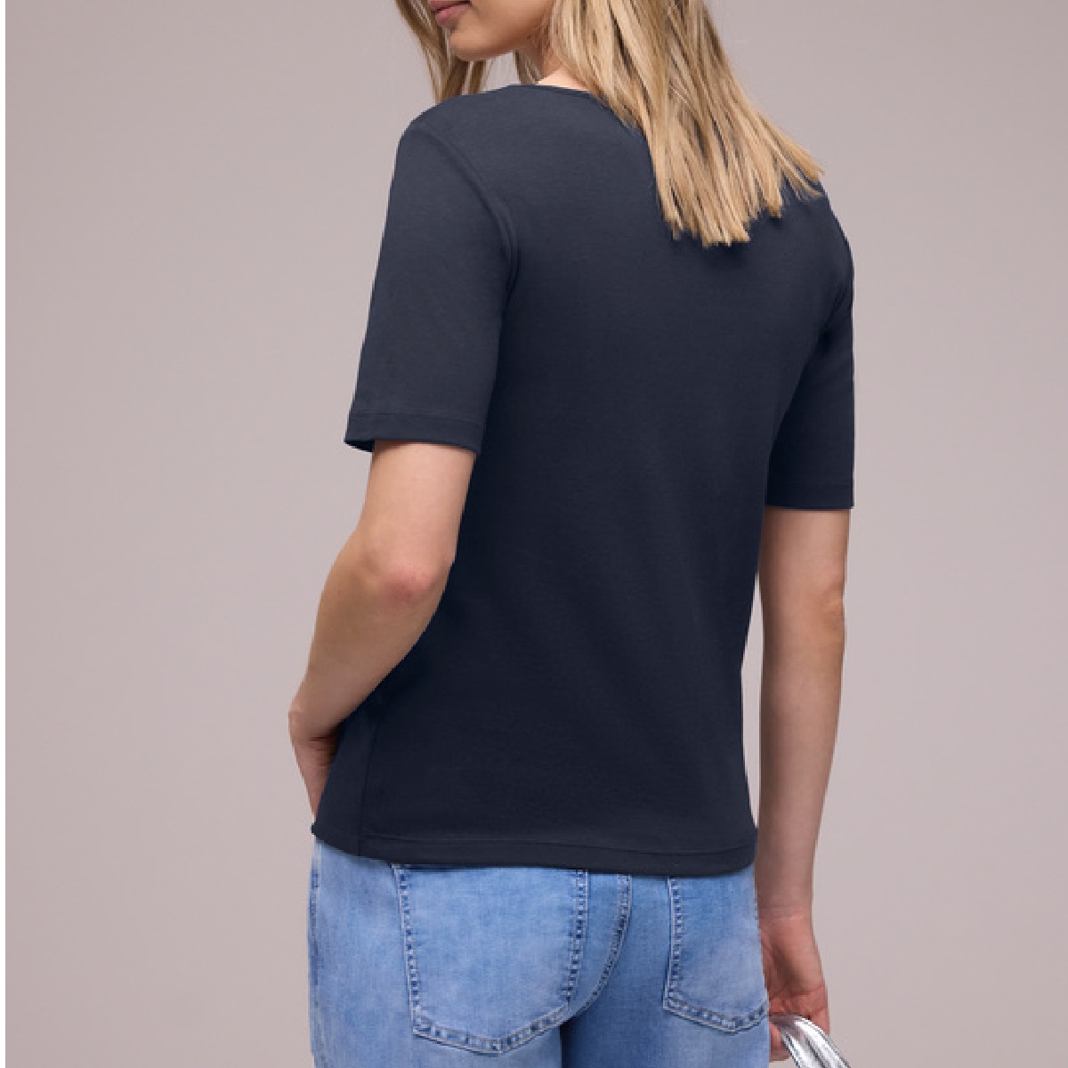 Street One heart neck ada ss navy