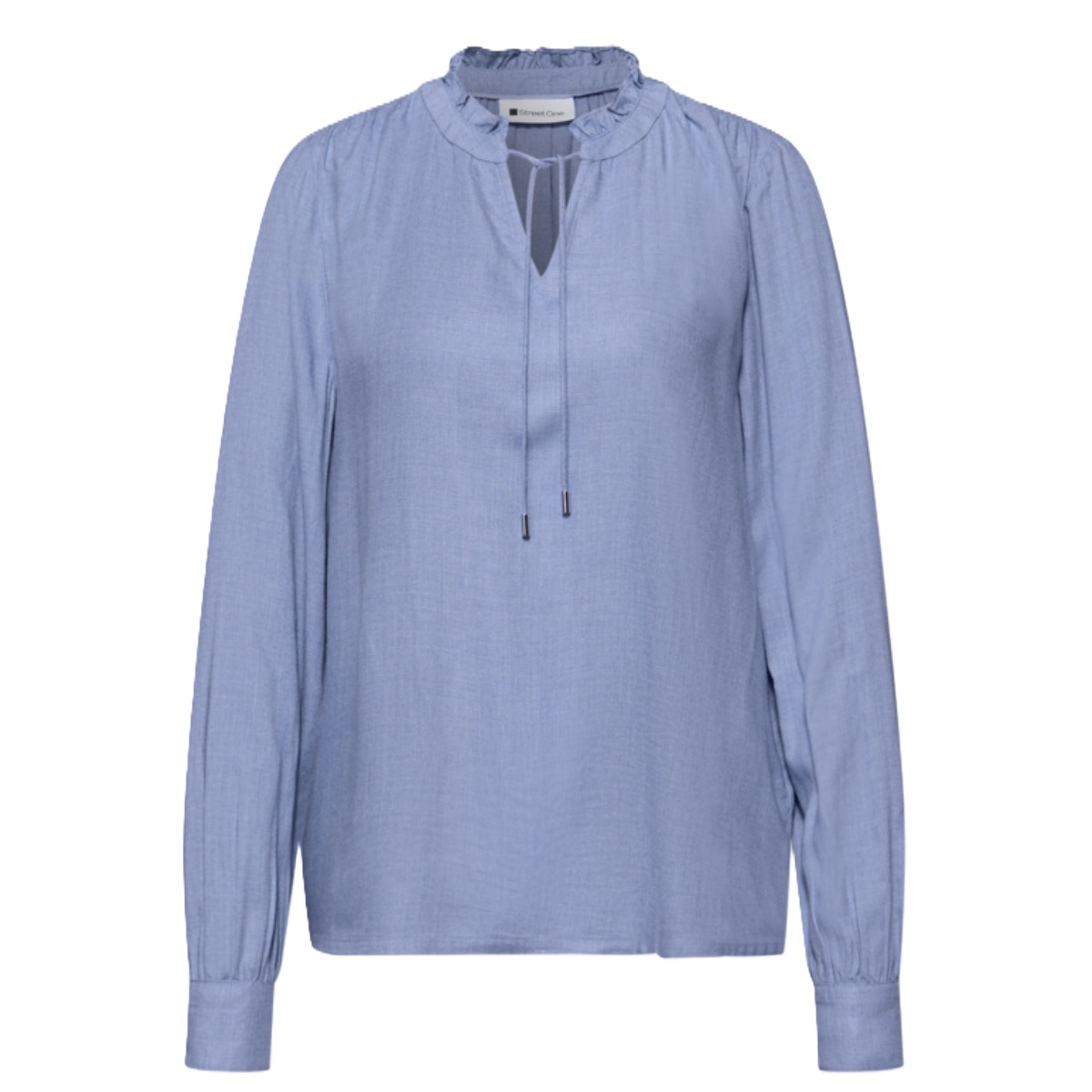 Street One Melange Tunic Blouse Bonnet Blue