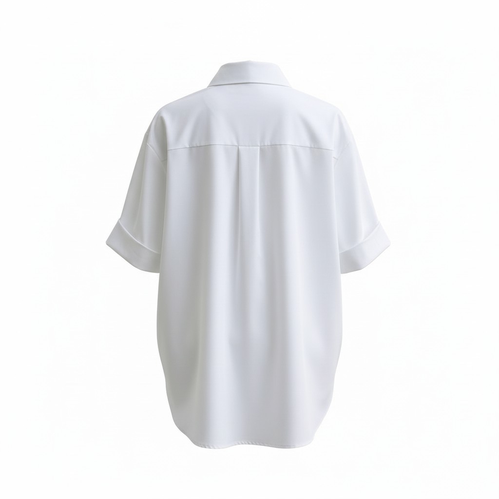 Portia shirt white gold button