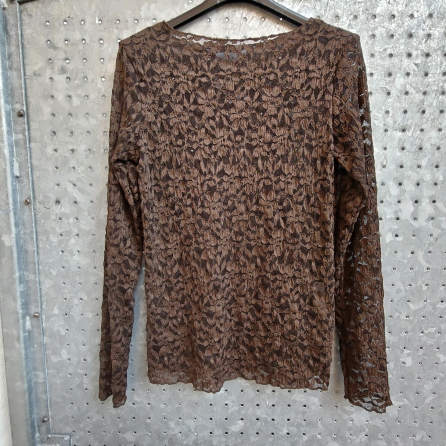 Vivienna lace top chocolate