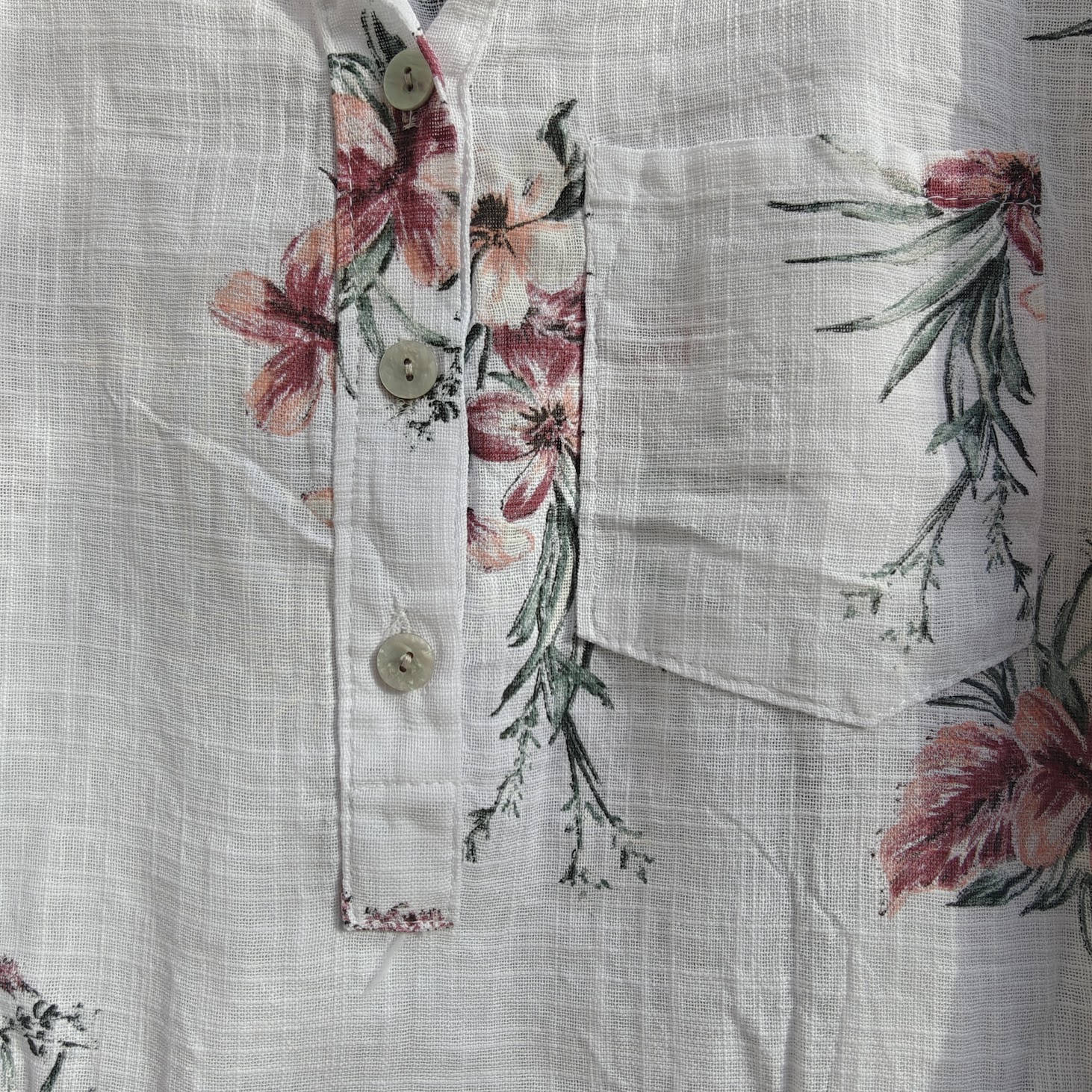 Linea shirt white flower