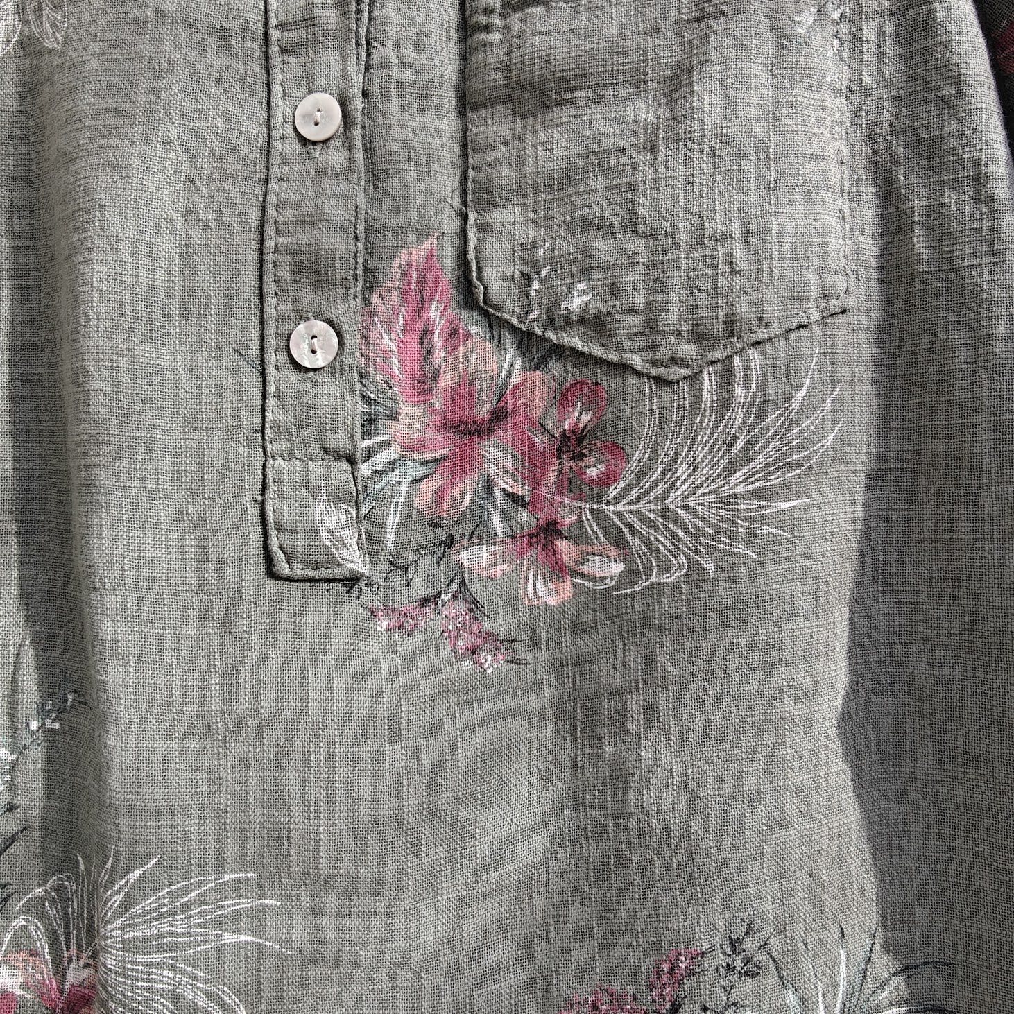 Linea shirt army flower
