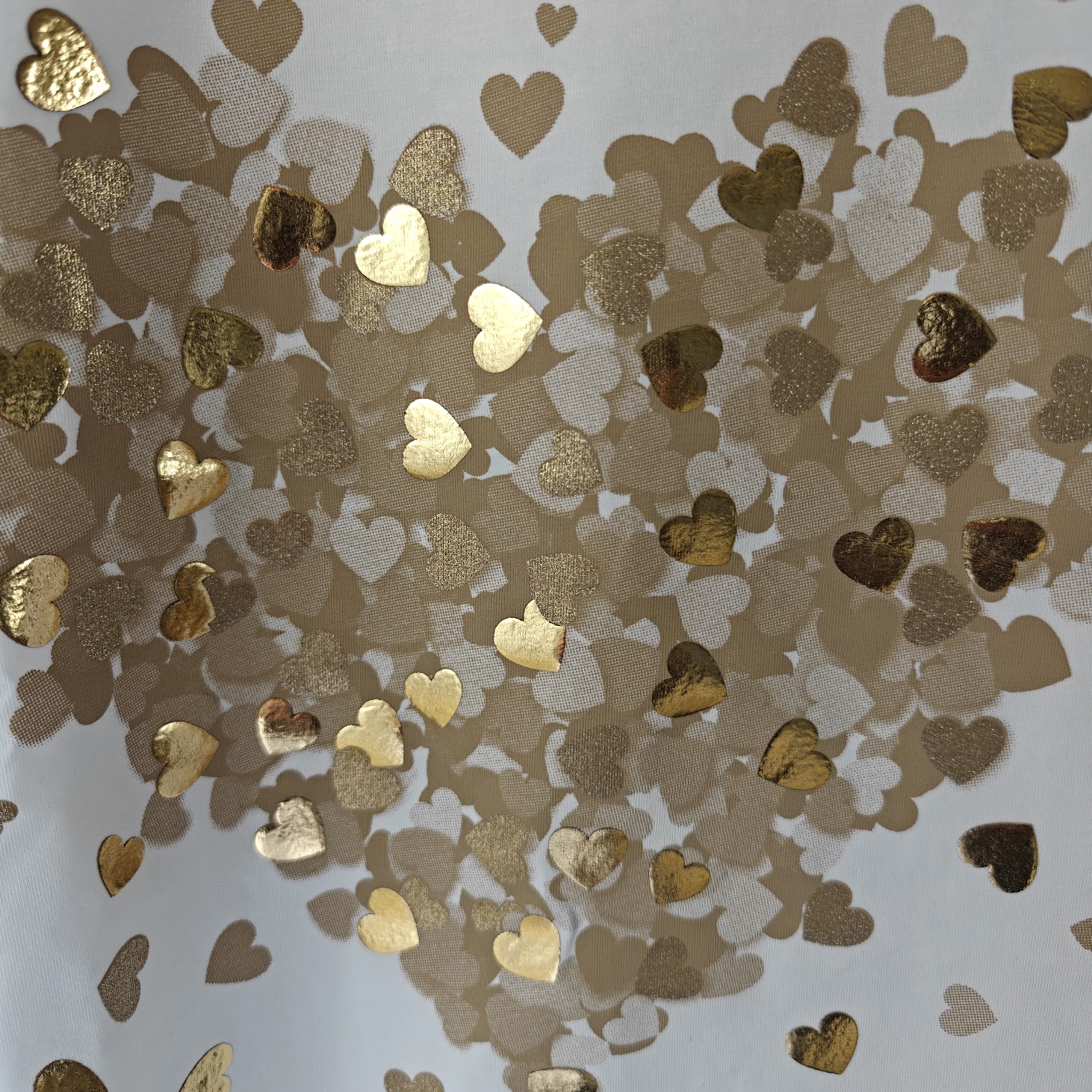 Maddie t-shirt heart gold sand