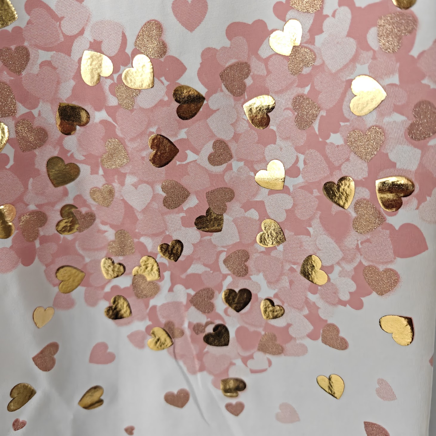 Maddie t-shirt heart gold pink