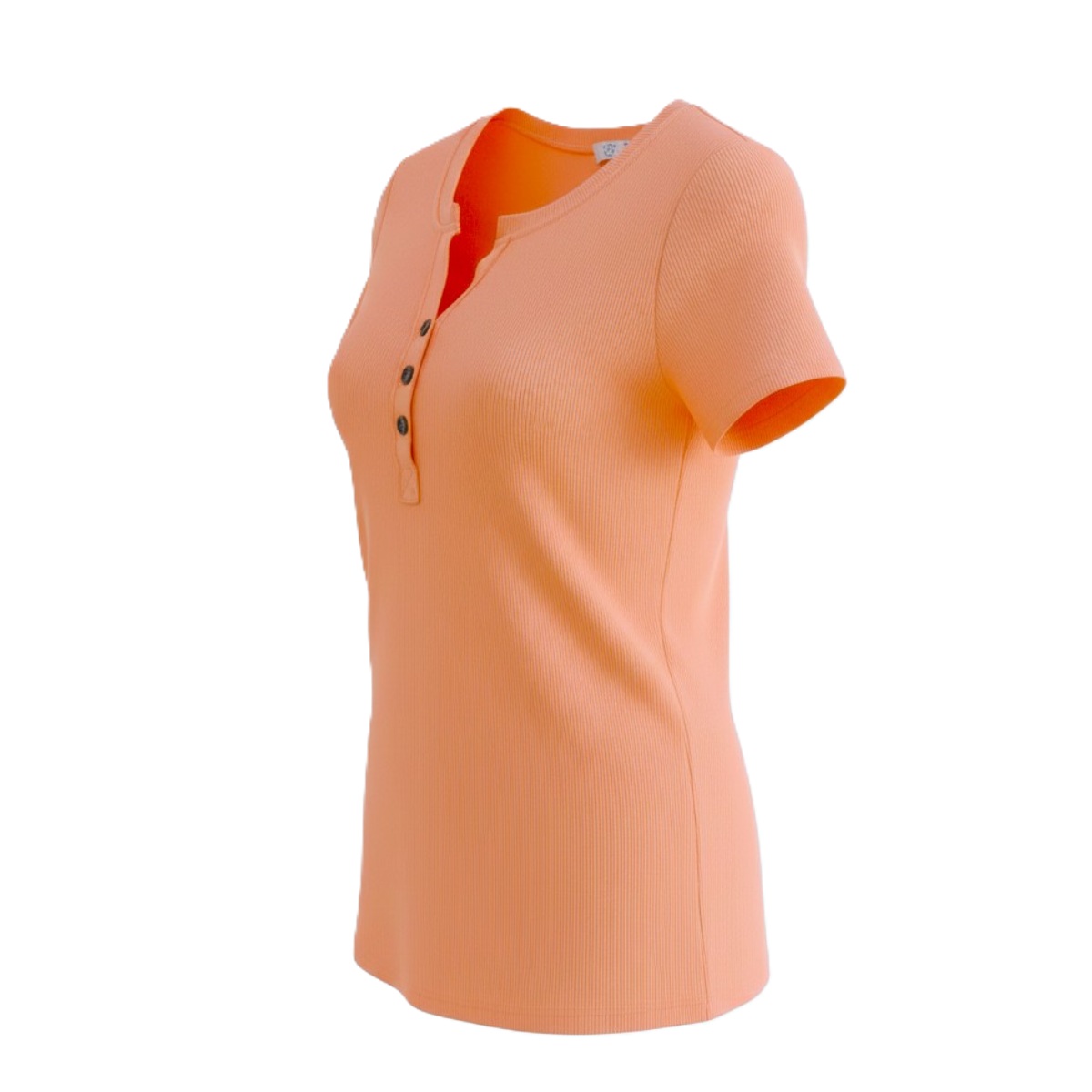 Janine rib tee orange
