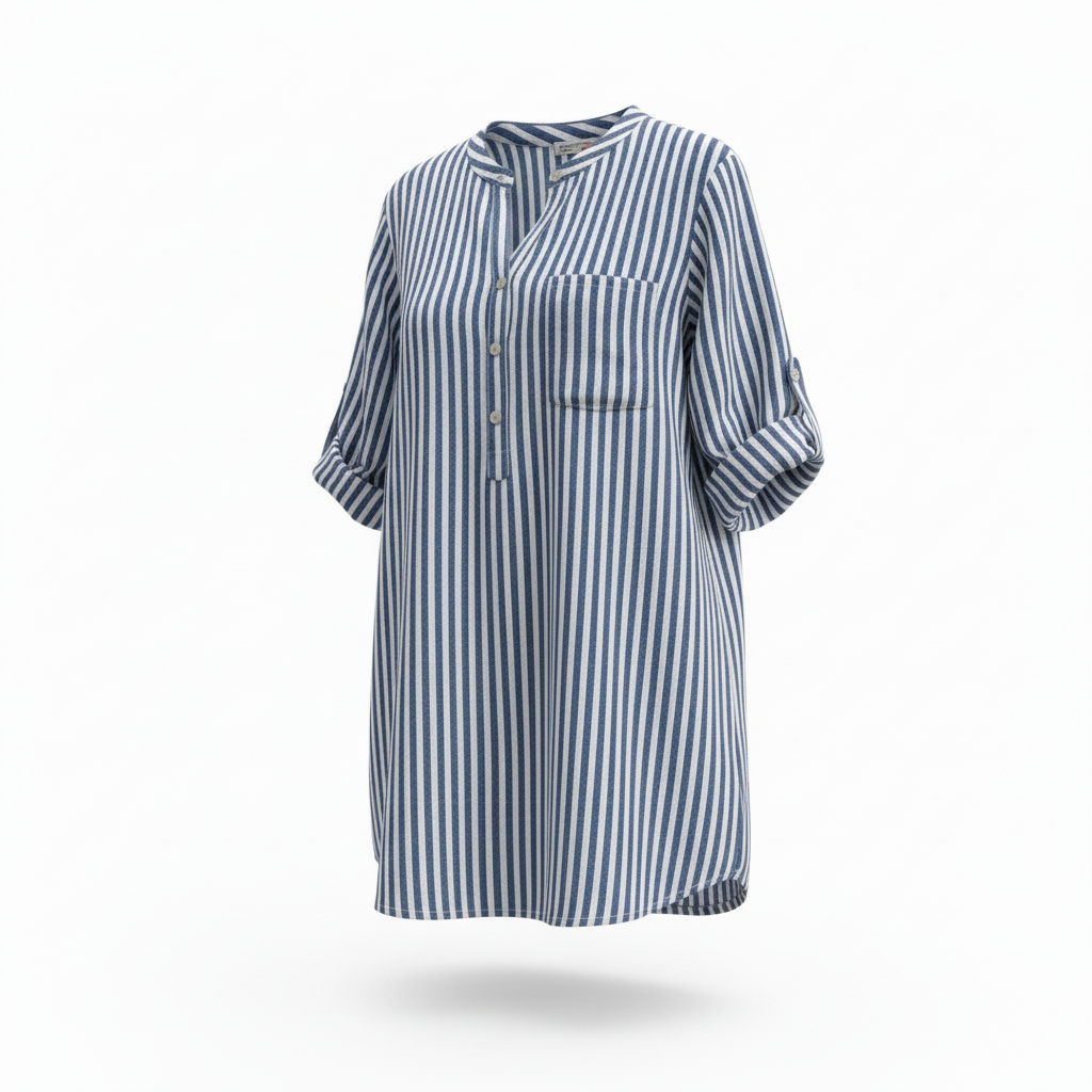 Lianna shirt blue stripe