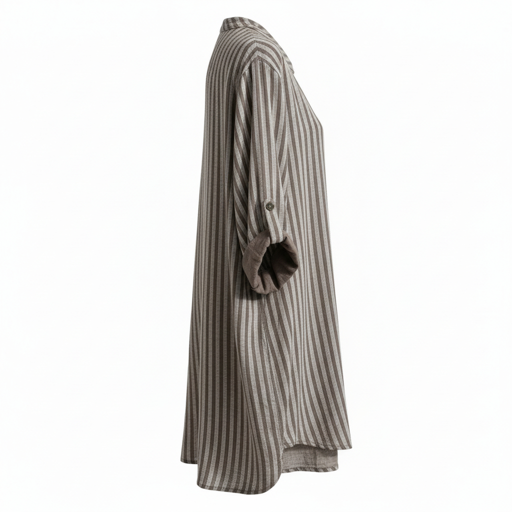 Lianna shirt choco stripe