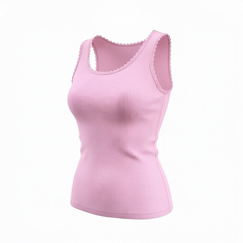 Jaida rib top sweet pink