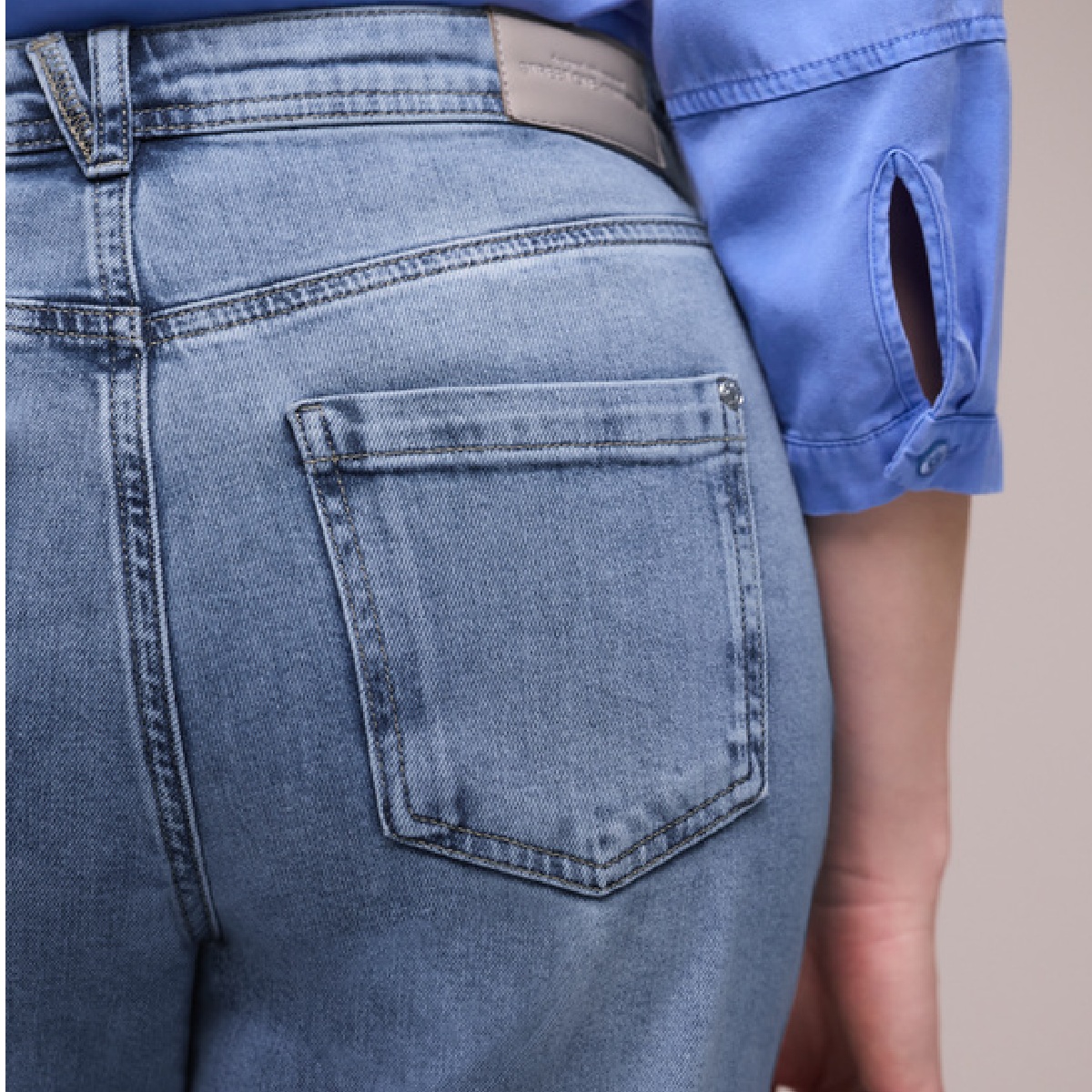 Street One barrel jeans light blue