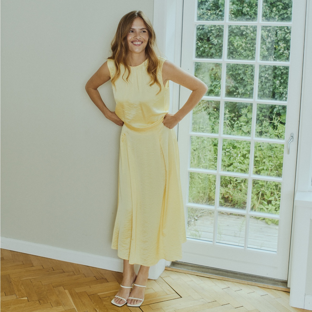 Freequent Dove bluse Golden haze