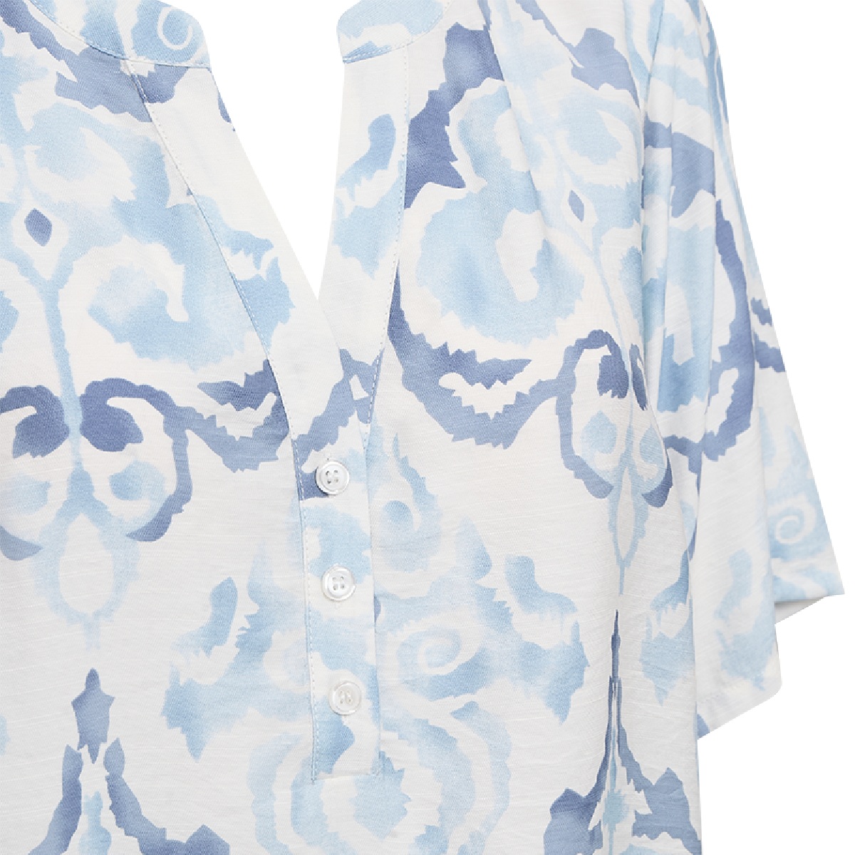 Freequent bluse Vespa chambray blue